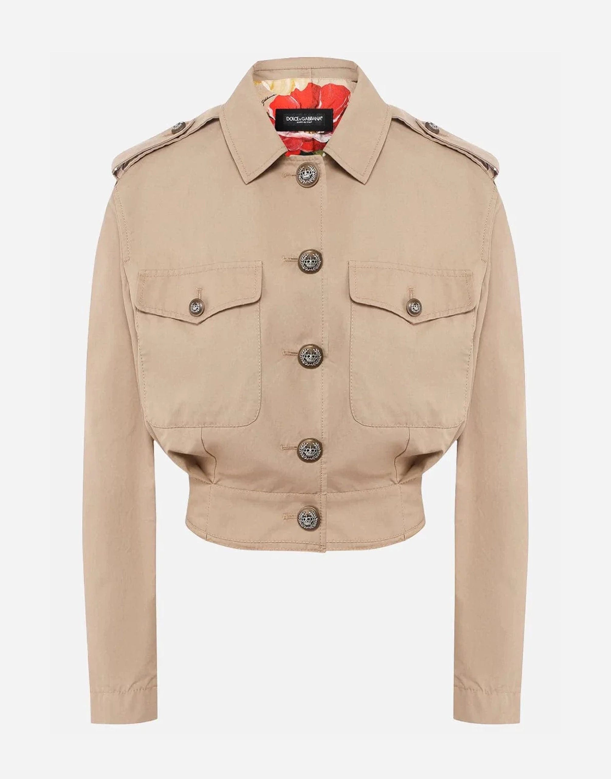 Dolce & Gabbana Button-Up Cropped Jacket