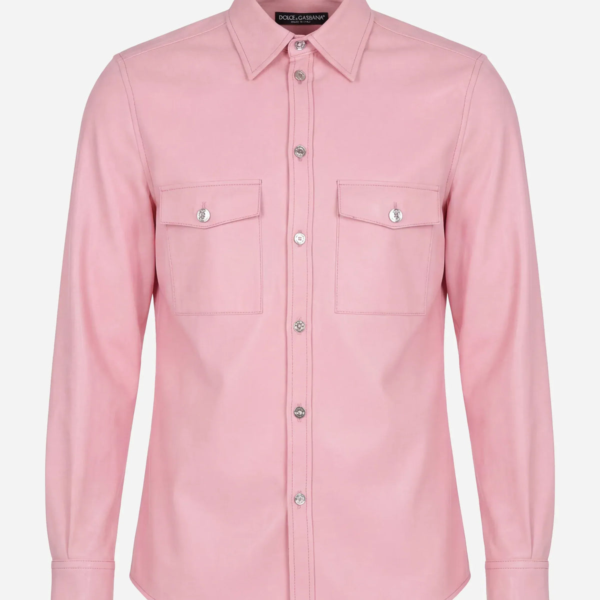 Dolce & Gabbana Button-Up Shirt with Chest Pockets