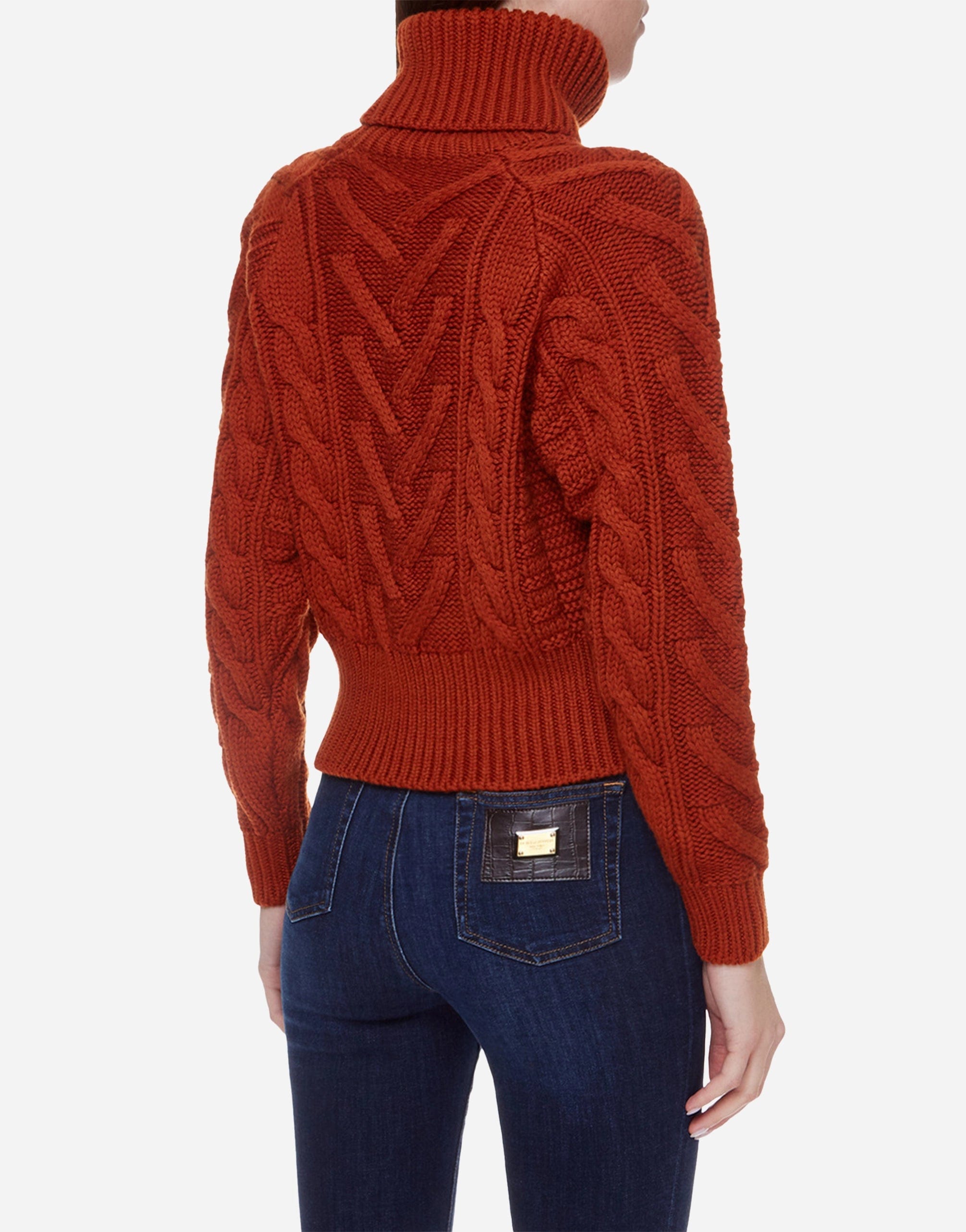 Dolce & Gabbana Cable-Knit Rollneck Sweater