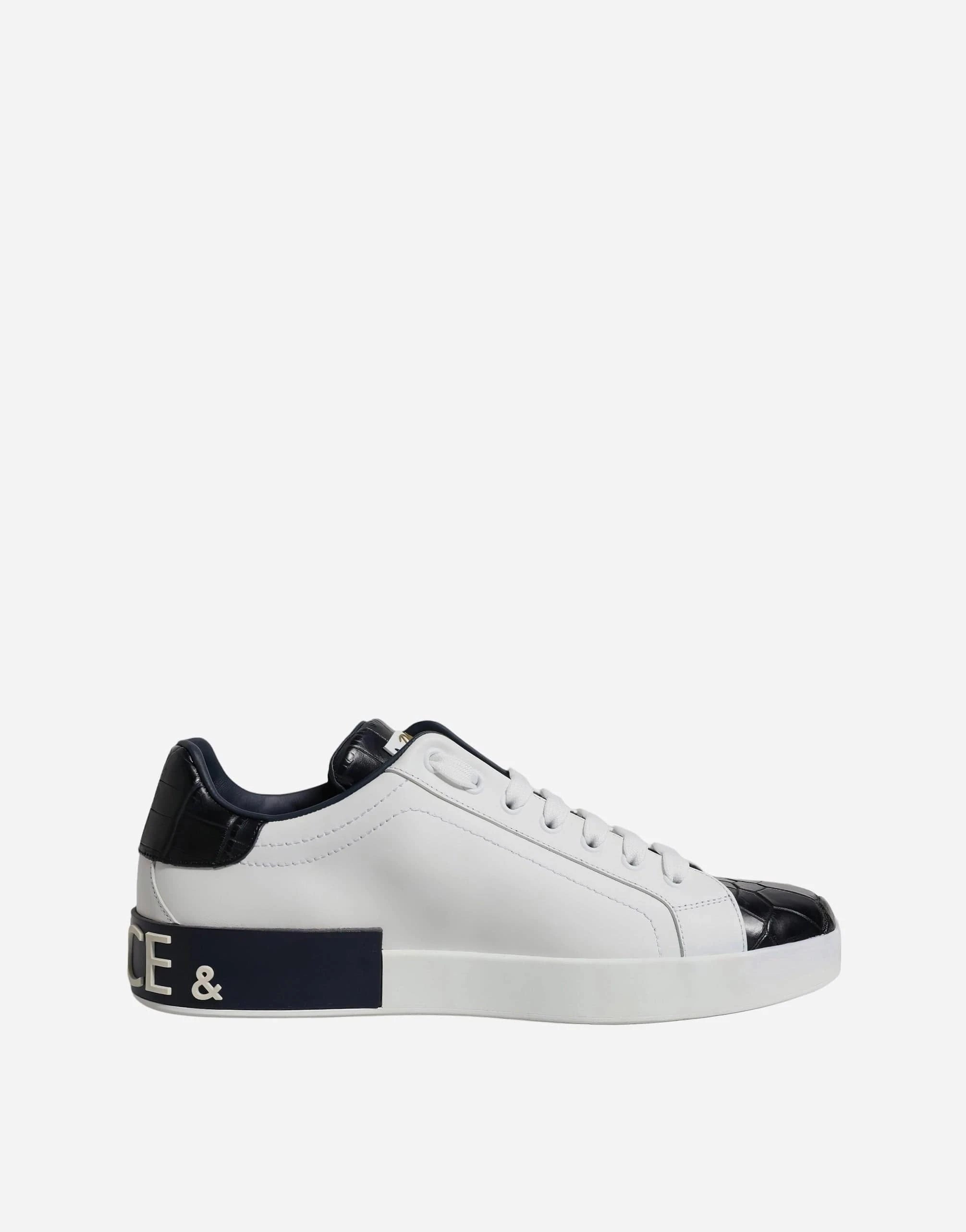 Dolce & Gabbana Caiman Leather Portofino Sneakers