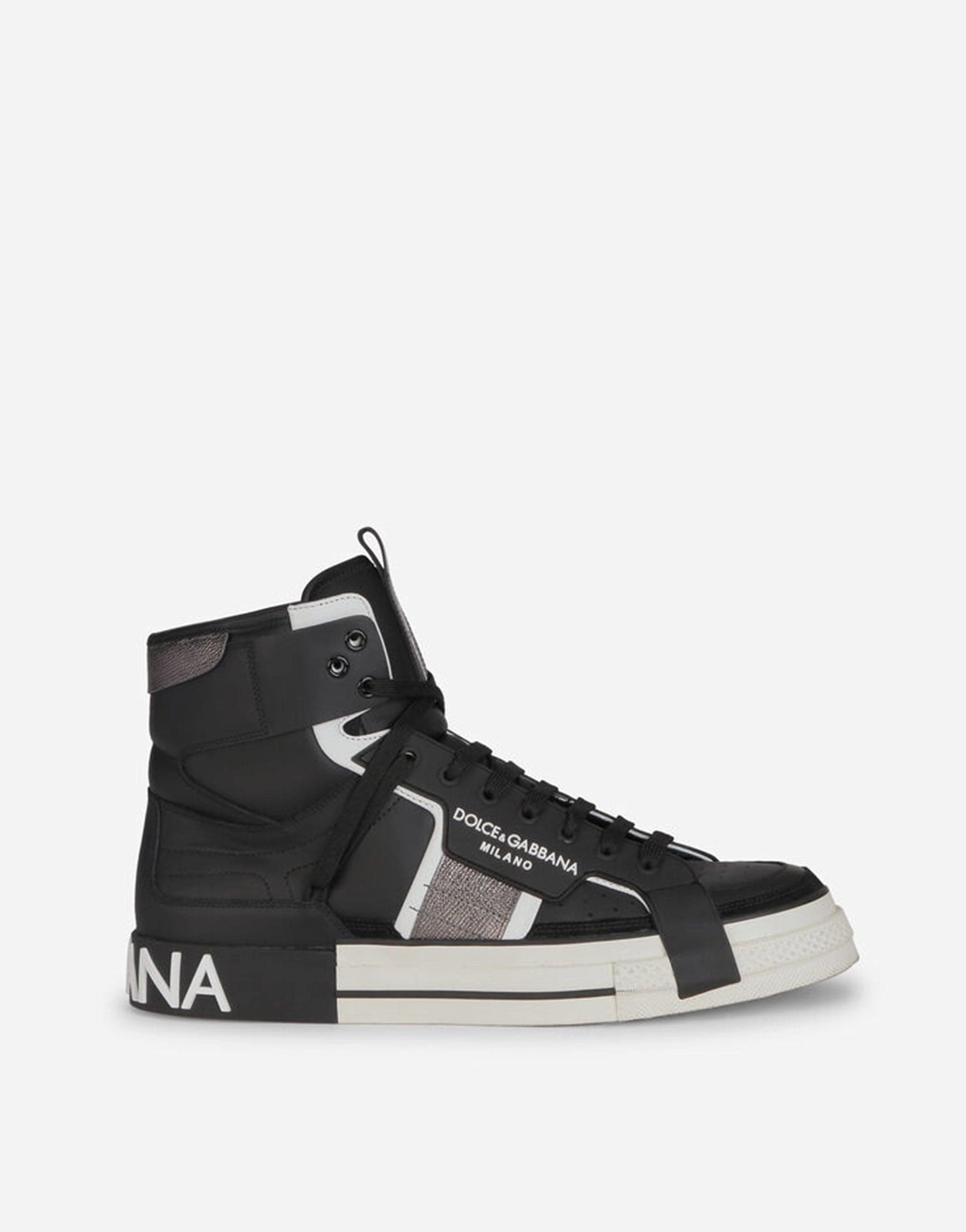 Dolce & Gabbana Calfskin 2.Zero Custom High-Top Sneakers