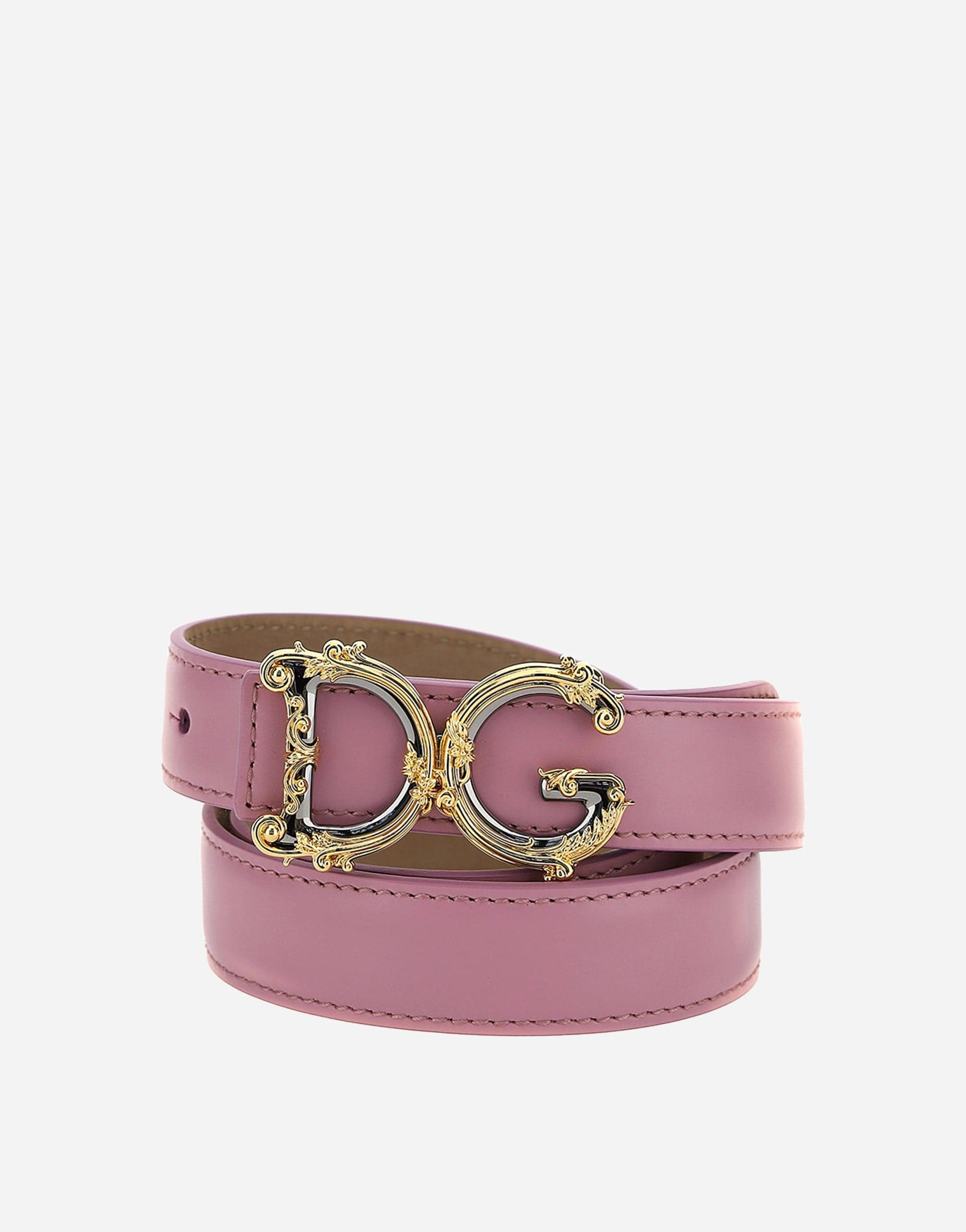 Dolce & Gabbana Calfskin Belt With Logo