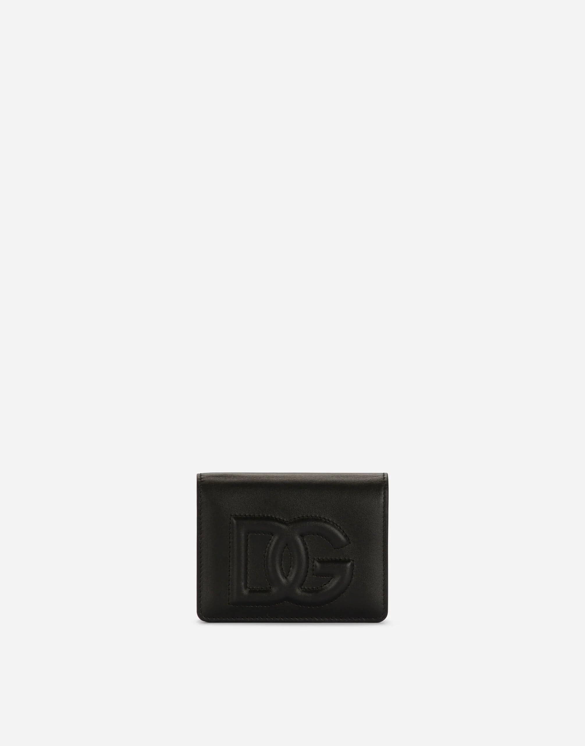 Dolce & Gabbana Calfskin Embossed DG Logo Wallet