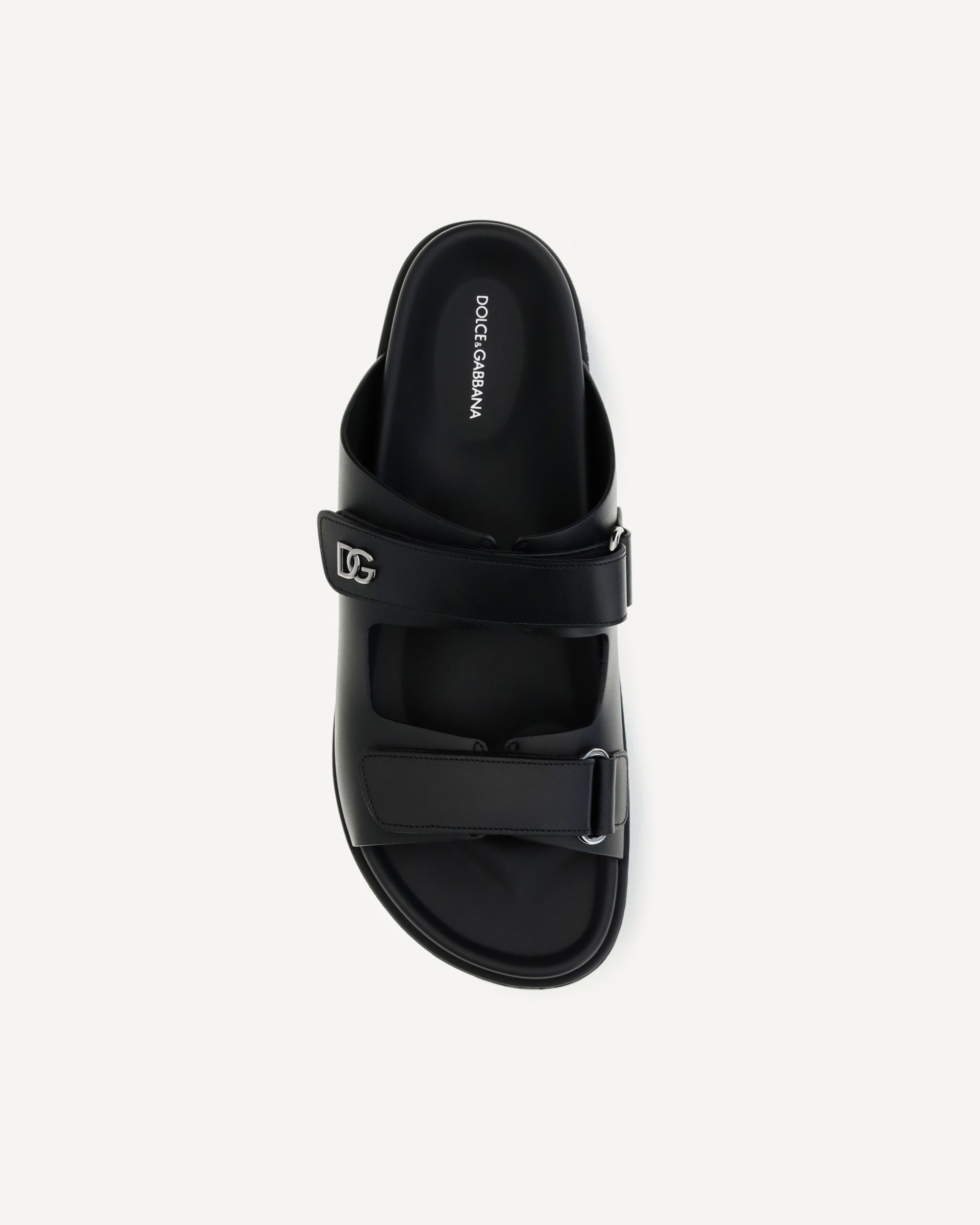 Dolce & Gabbana Calfskin Leather Sandals | Sendegaro