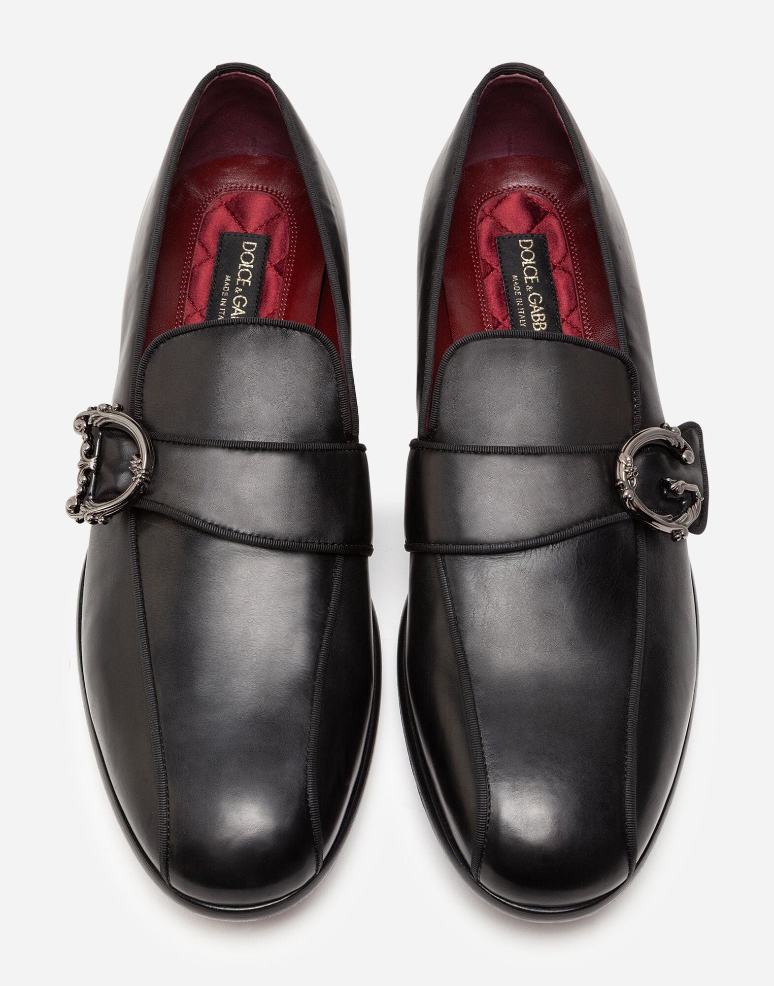 Dolce & Gabbana Calfskin Loafers With DG Logo