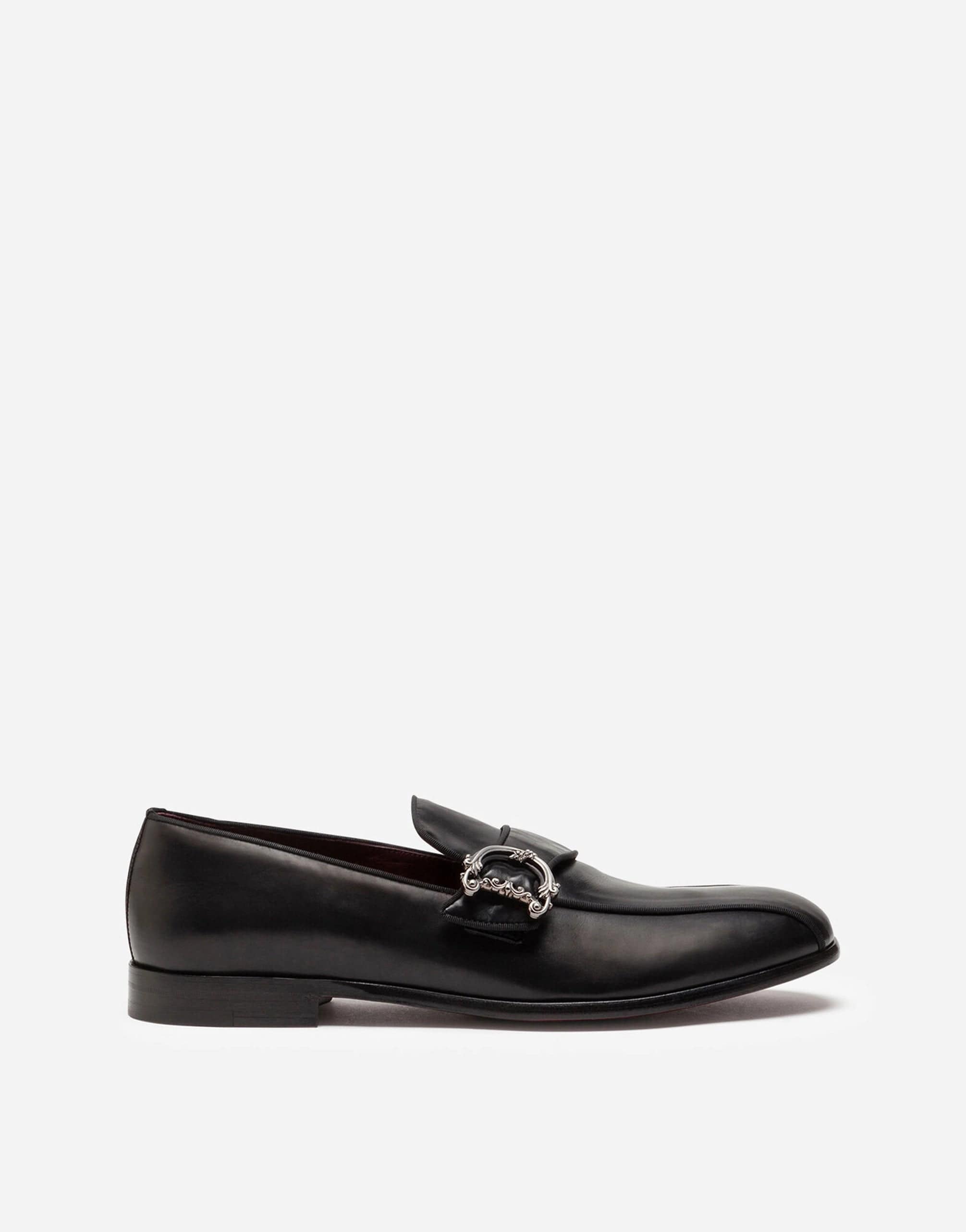 Dolce & Gabbana Calfskin Loafers With DG Logo