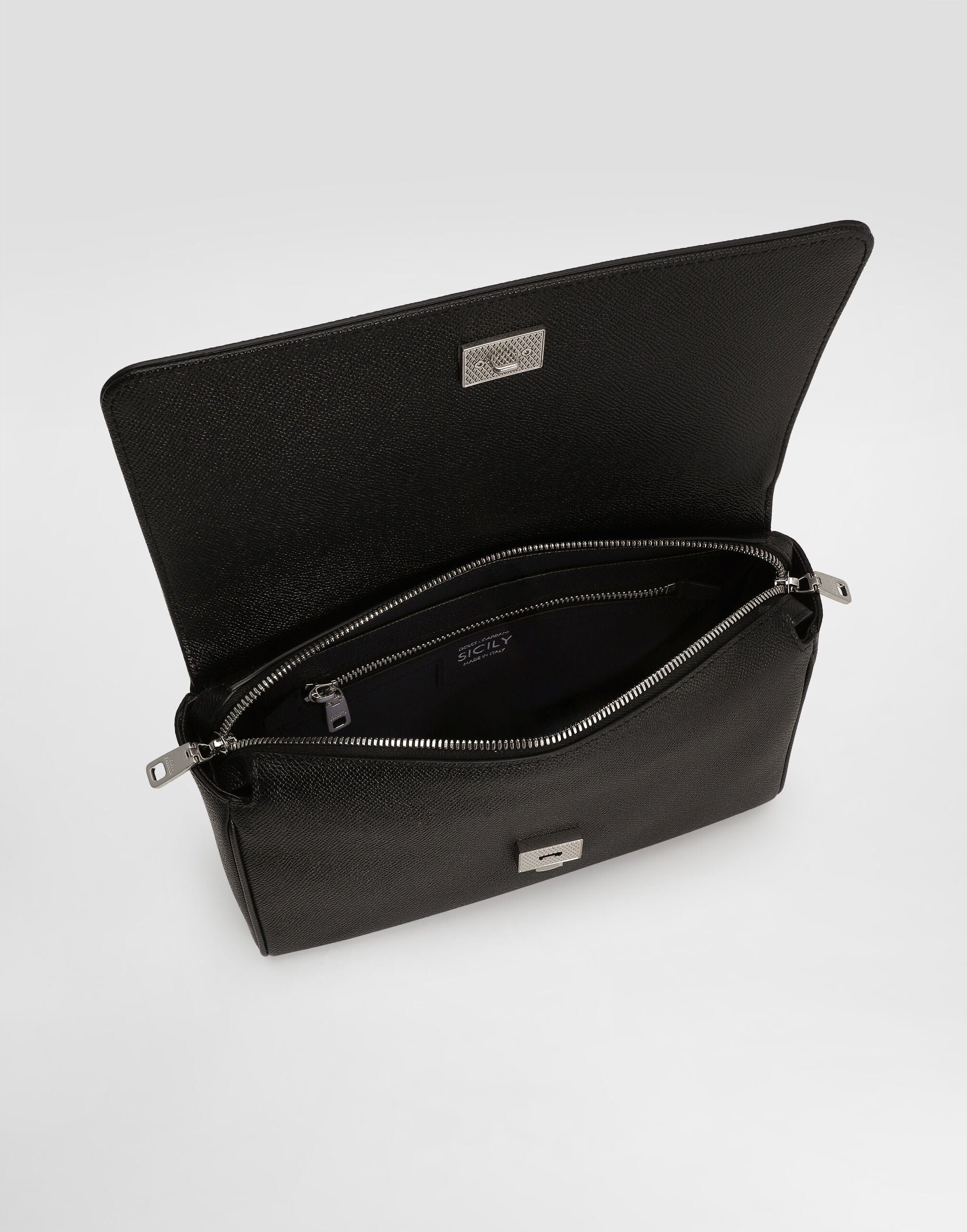 Dolce & Gabbana Calfskin Sicily Bag Shoulder Bag