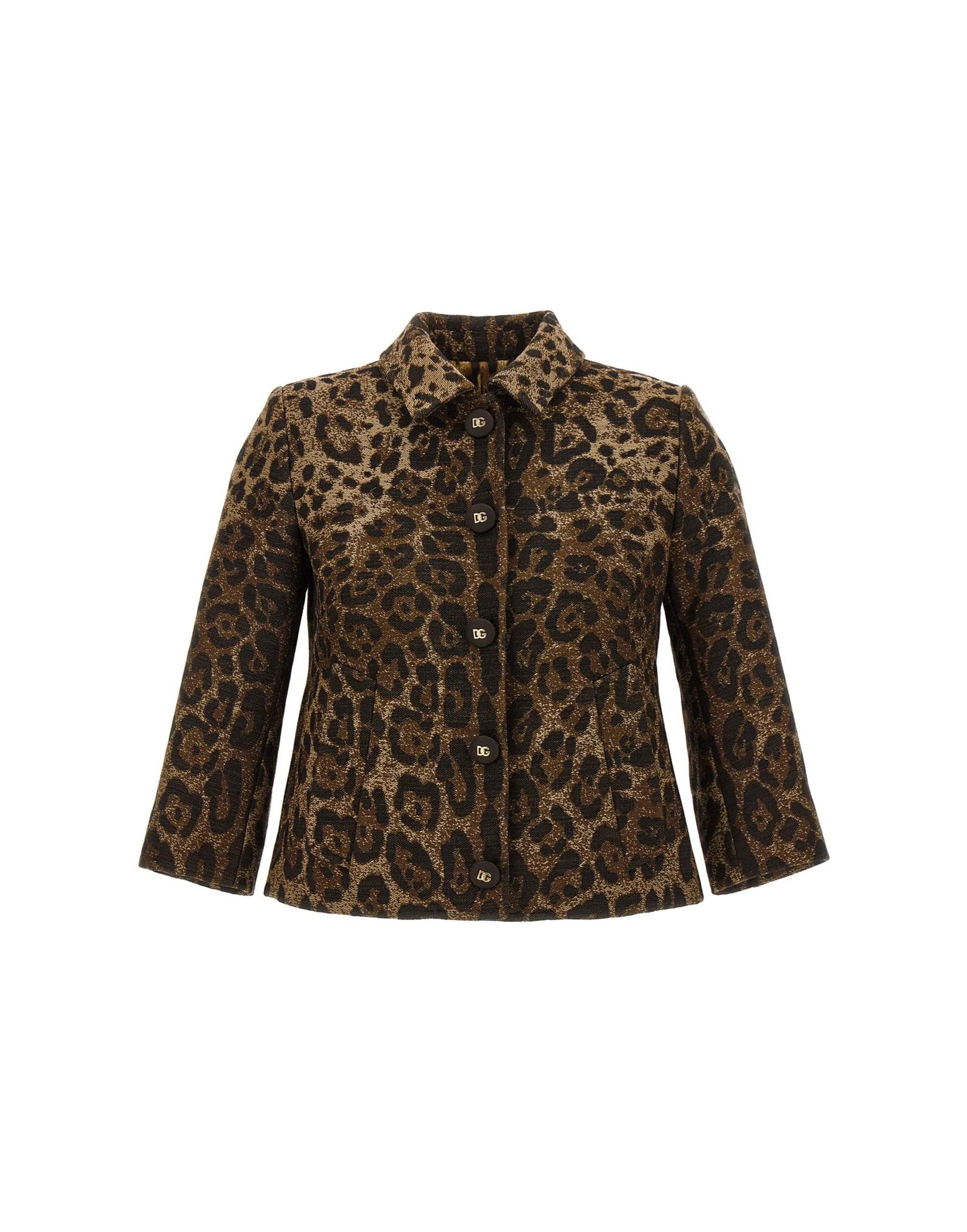 Dolce & Gabbana Dolce & Gabbana Camel Collection Cropped Blazer