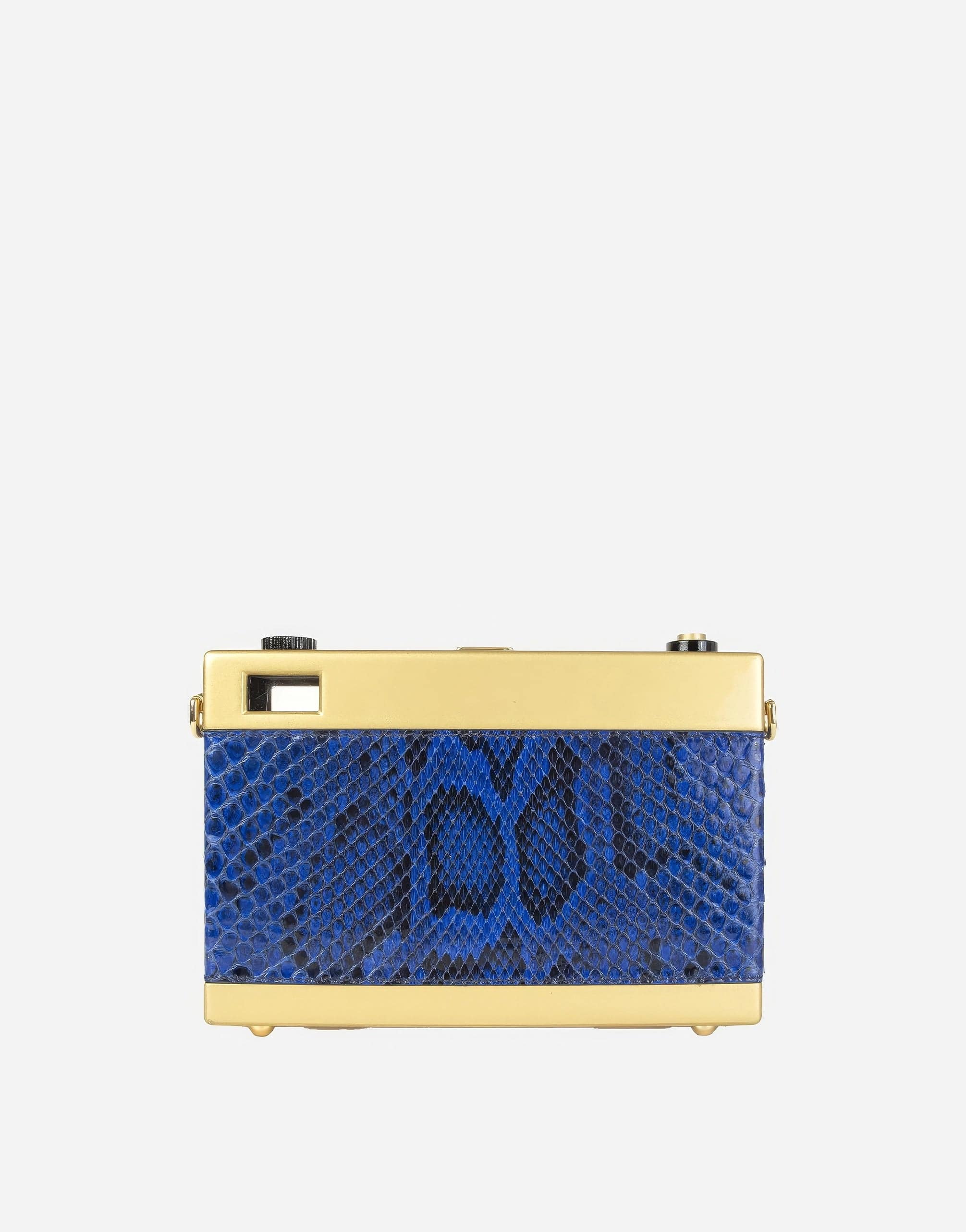 Dolce & Gabbana Camera Case Snakeskin Shoulder Bag