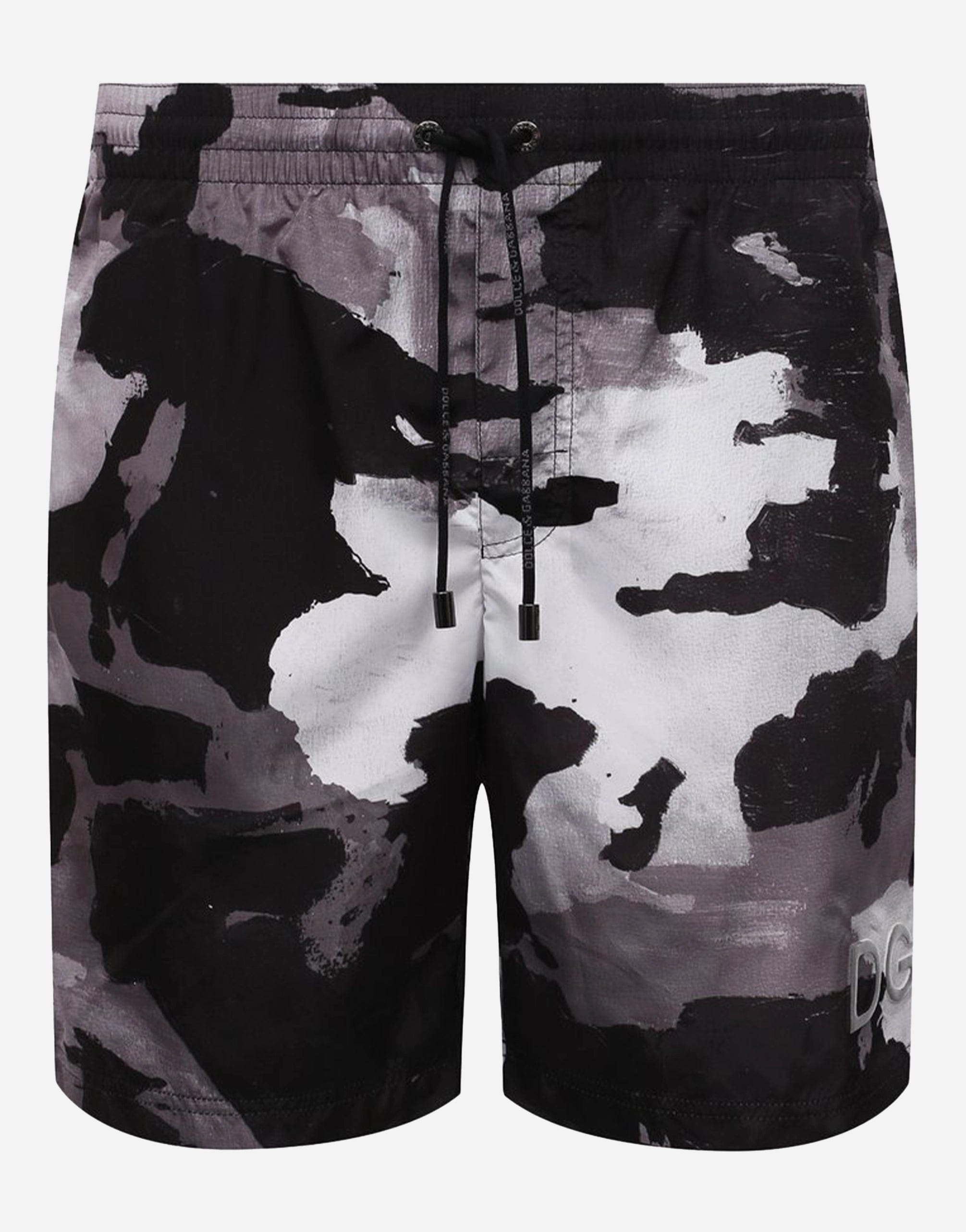 Dolce & Gabbana Camouflage DG Logo Swim Shorts