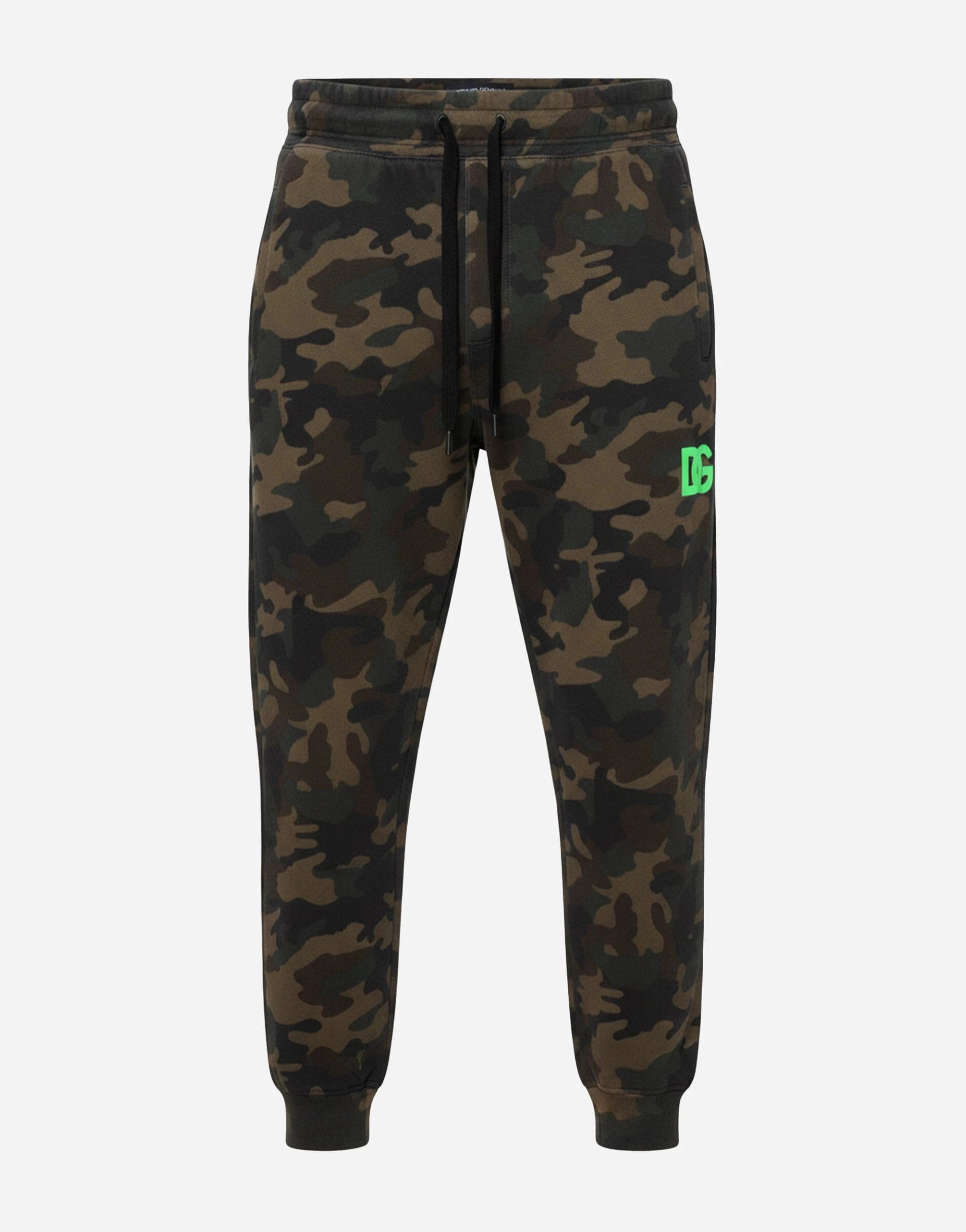 Dolce & Gabbana Camouflage Logo Cotton Sweatpants