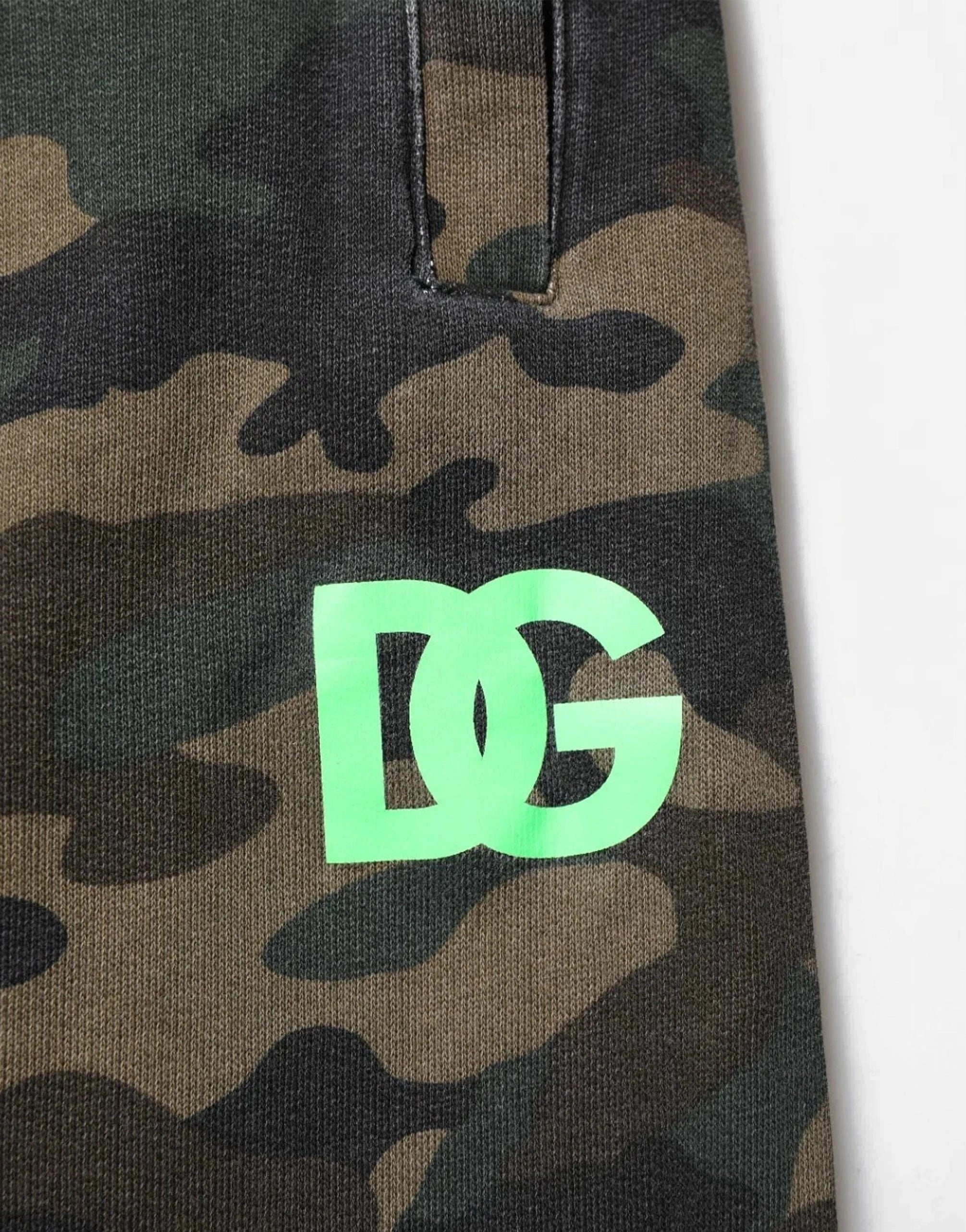 Dolce & Gabbana Camouflage Logo Cotton Sweatpants