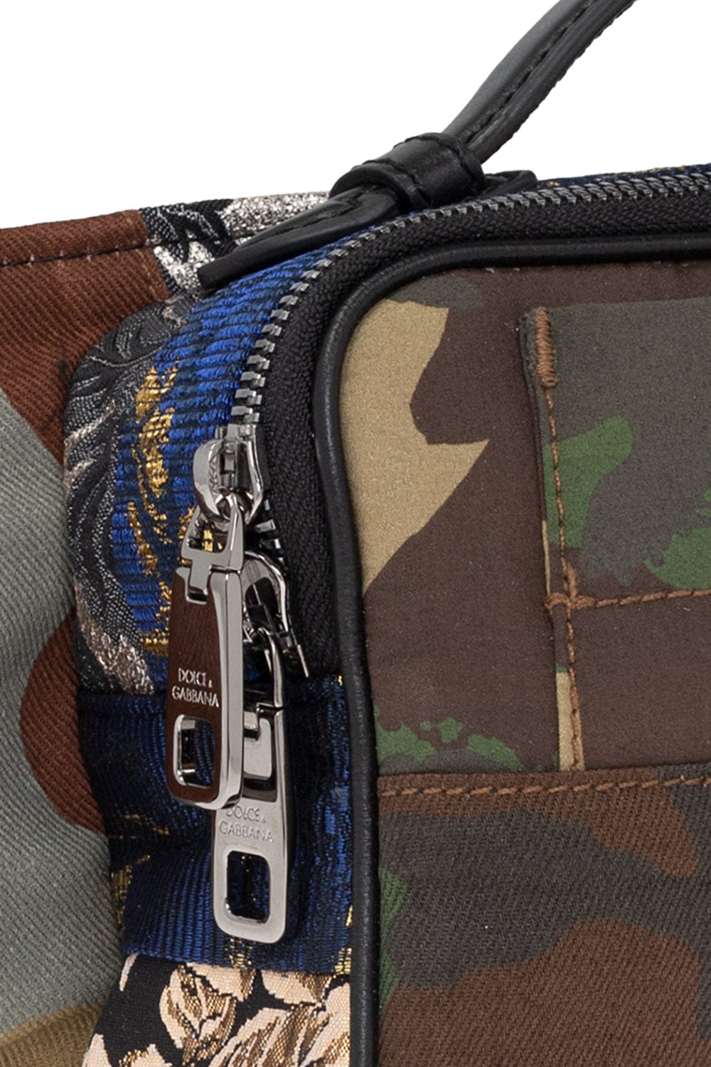 Dolce & Gabbana Camouflage Patchwork Belt Bag