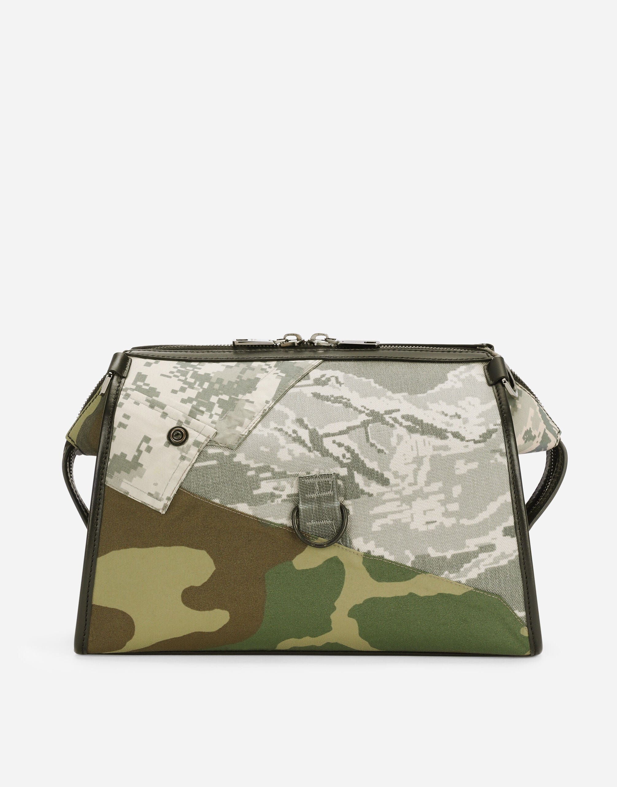 Dolce & Gabbana Camouflage Patchwork Crossbody Bag