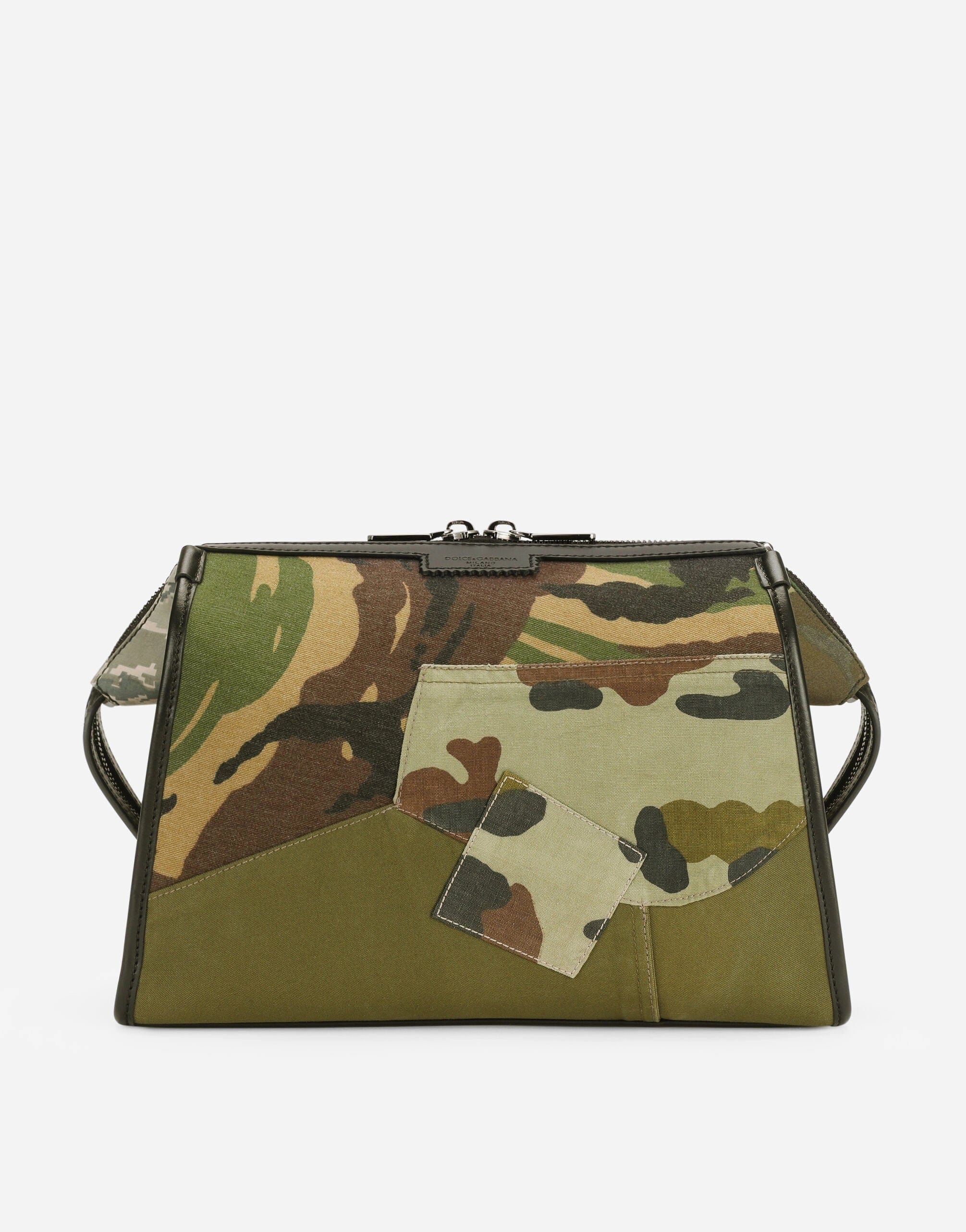 Dolce Gabbana Camouflage Patchwork Crossbody Tasche Sendegaro