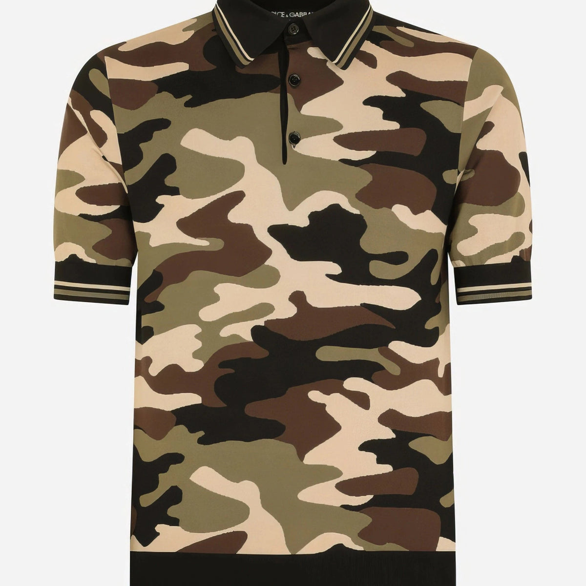 トップス 00s dolce&gabbana camo pattern polo dolce-gabbana-camouflage-