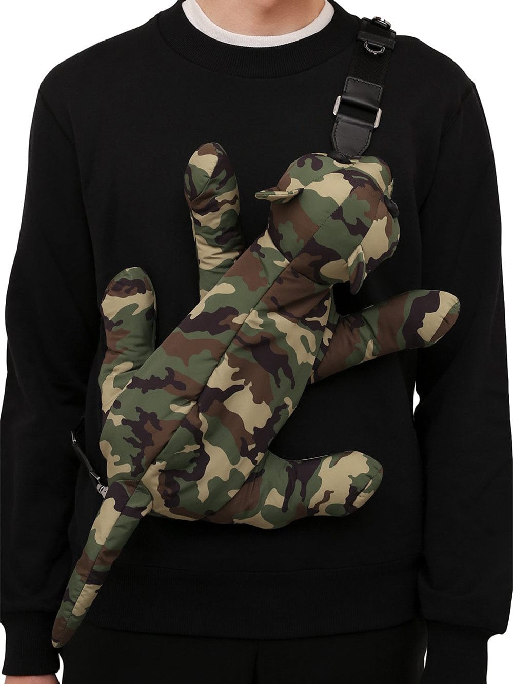 Dolce & Gabbana Camouflage-Print Animal Silhouette Bag