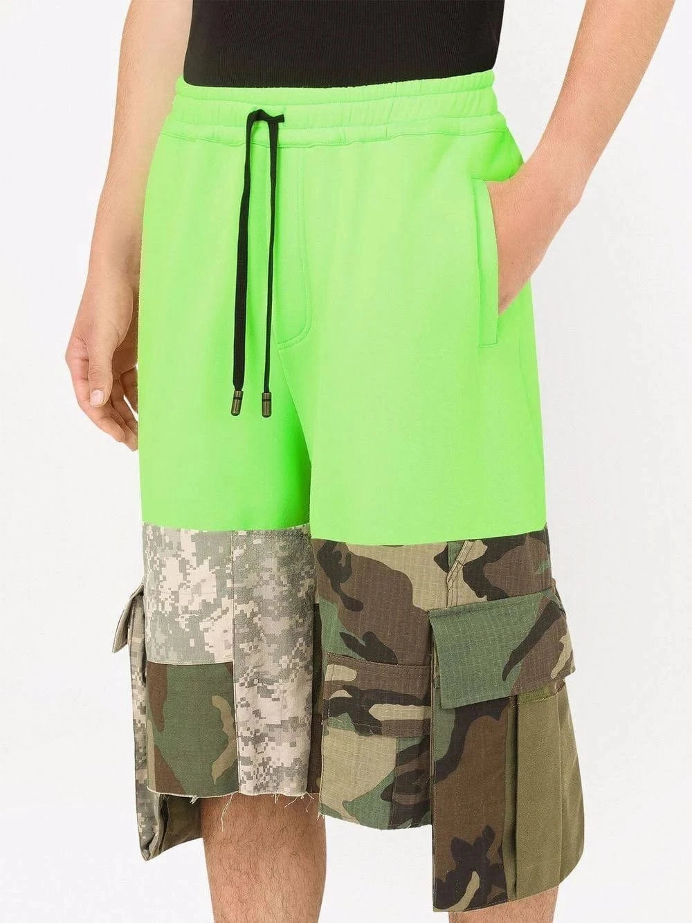 Dolce & Gabbana Camouflage-Print Cargo Shorts