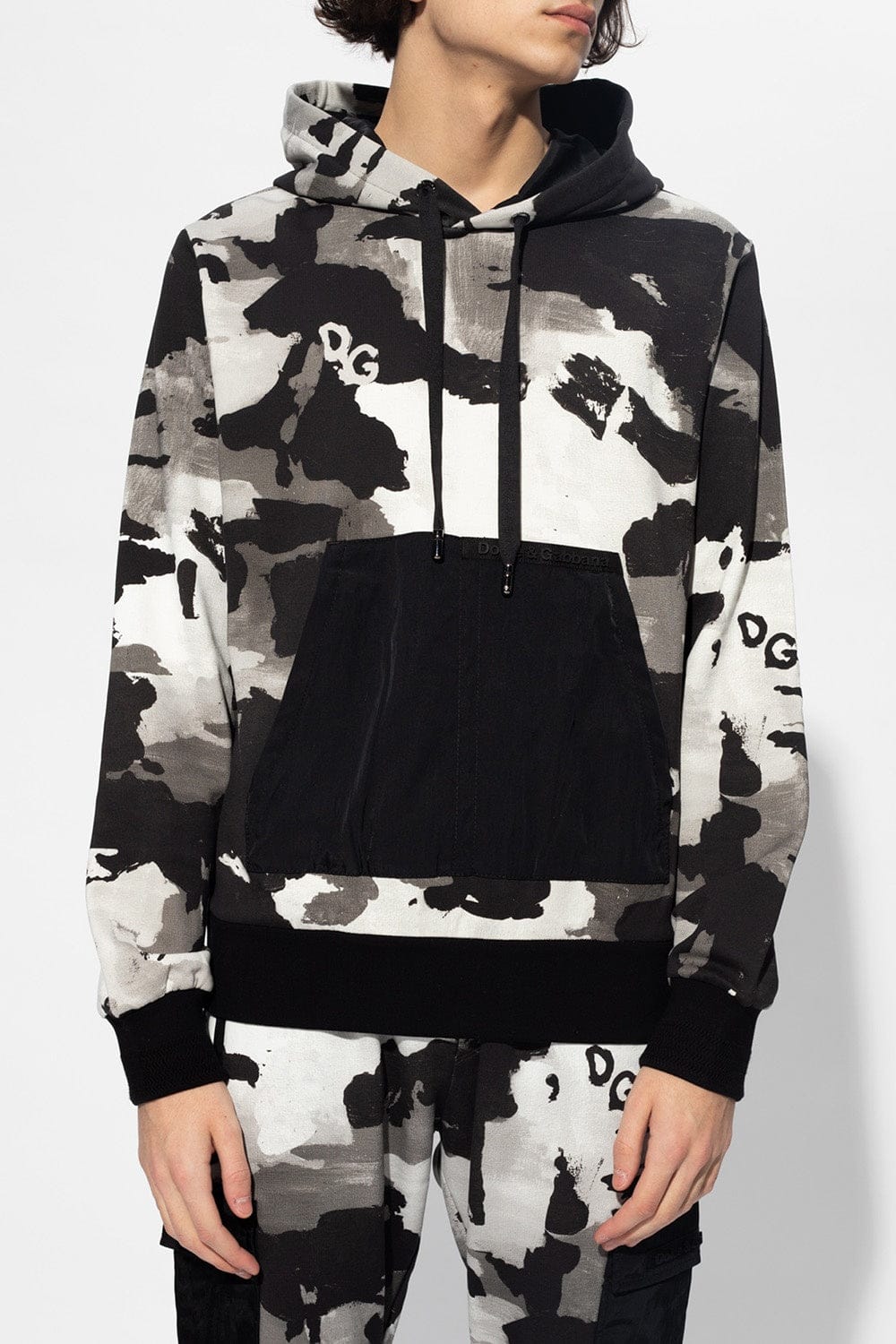 Dolce & Gabbana Camouflage Print Hoodie | Sendegaro CA