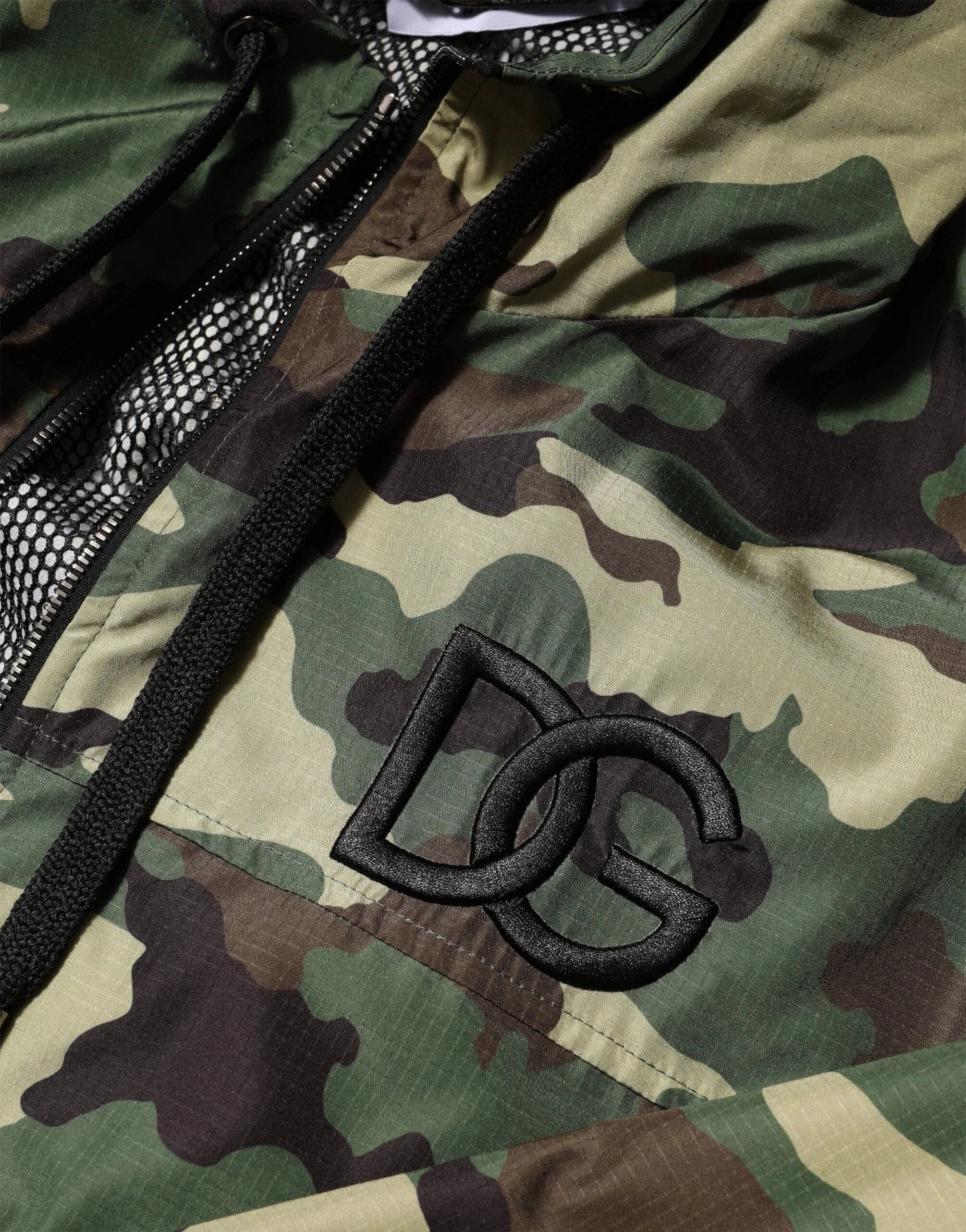 Dolce & Gabbana Camouflage-Print Logo Hooded Sweatshirt