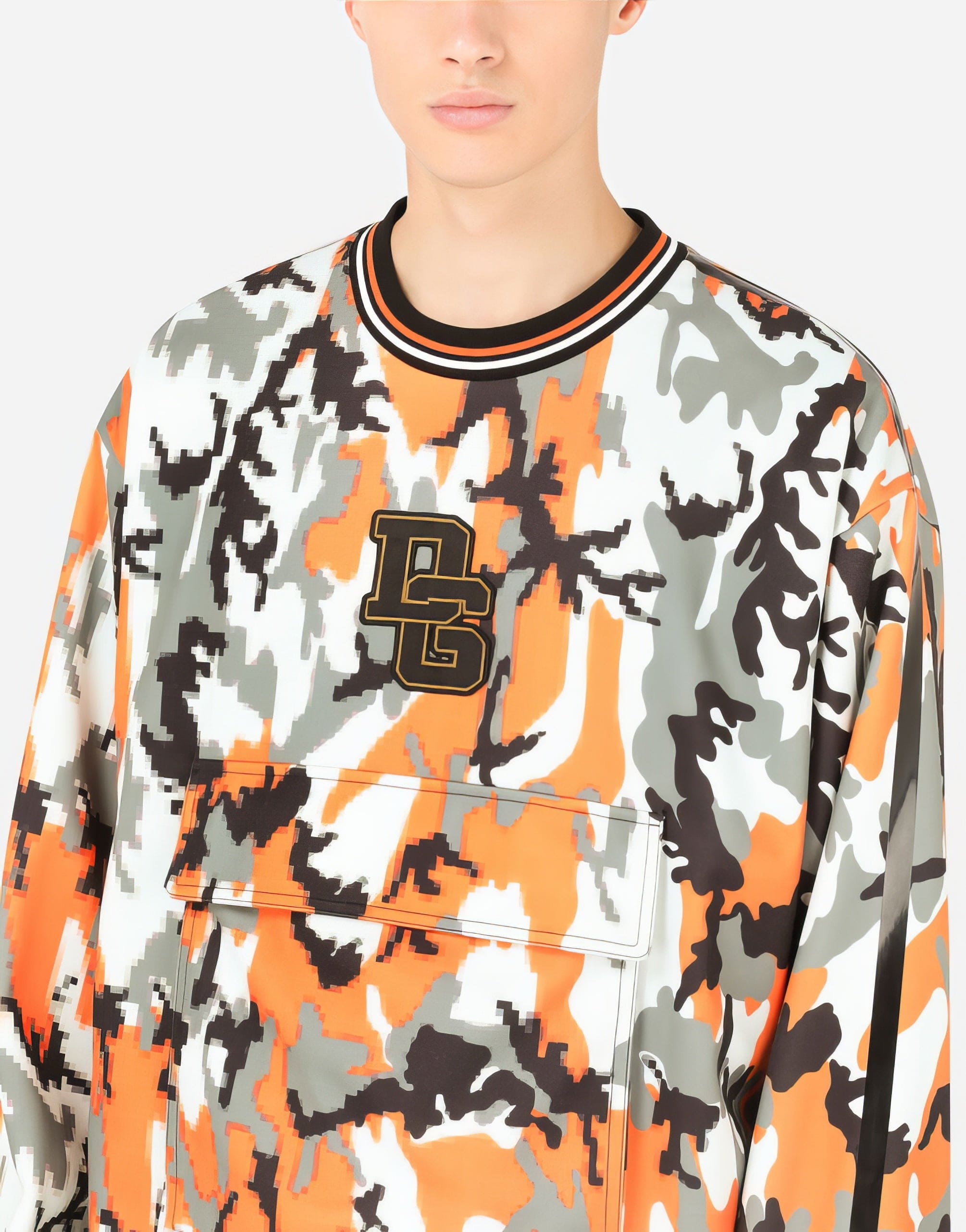 Dolce & Gabbana Camouflage-Print Logo Sweatshirt