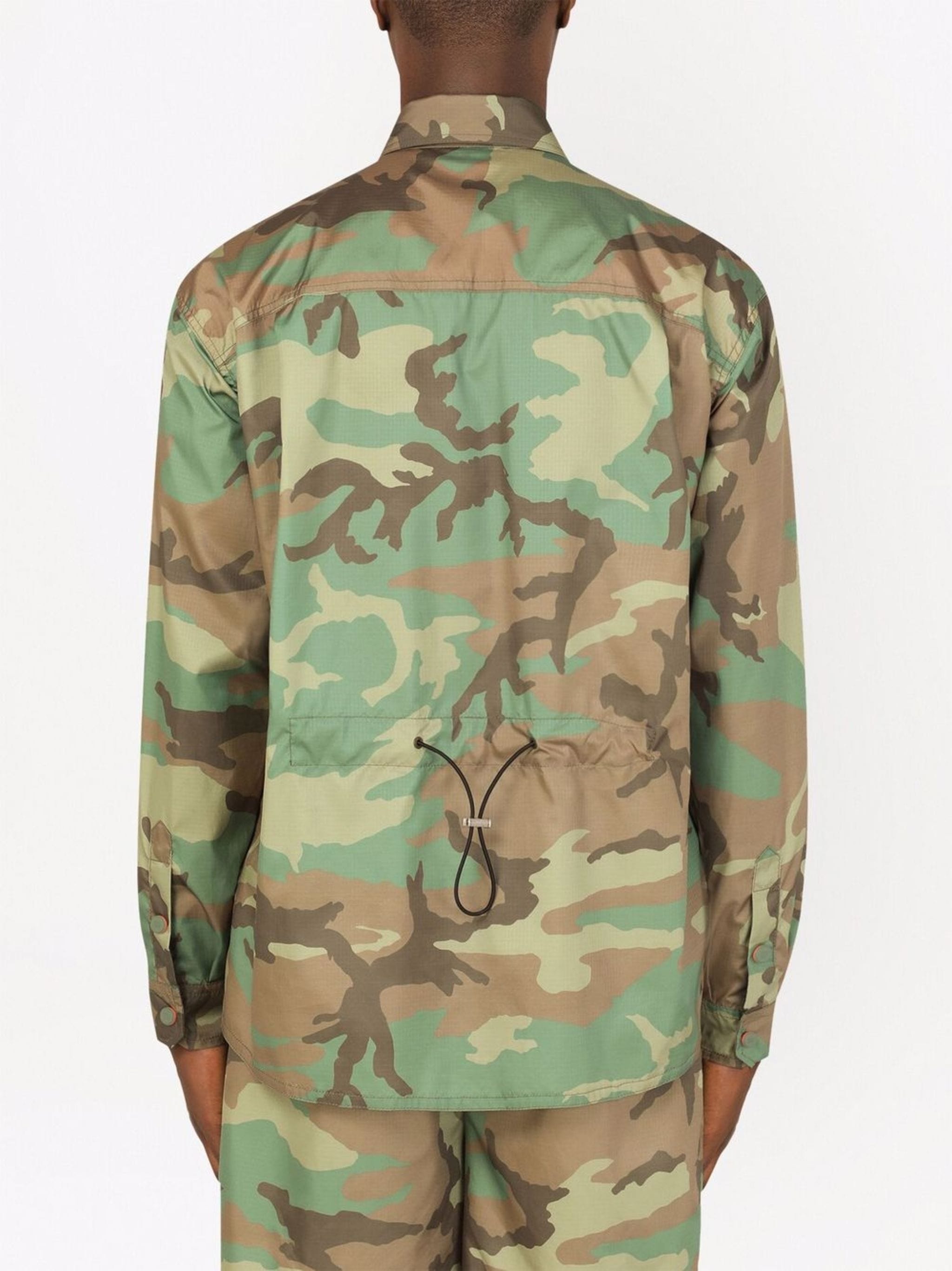 Dolce & Gabbana Camouflage-Print Shirt