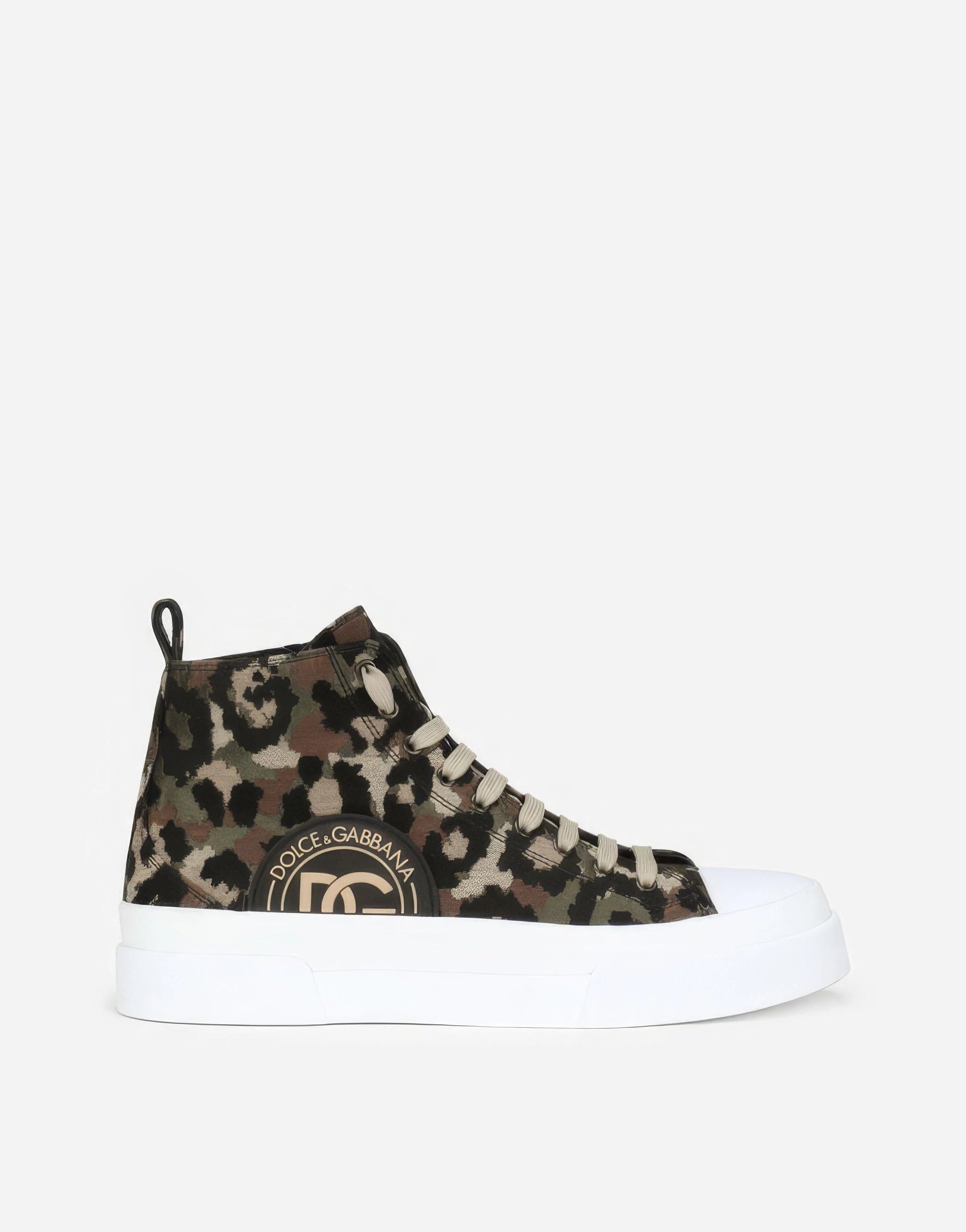 Dolce & Gabbana Canvas Portofino Light Mid-Top Sneakers