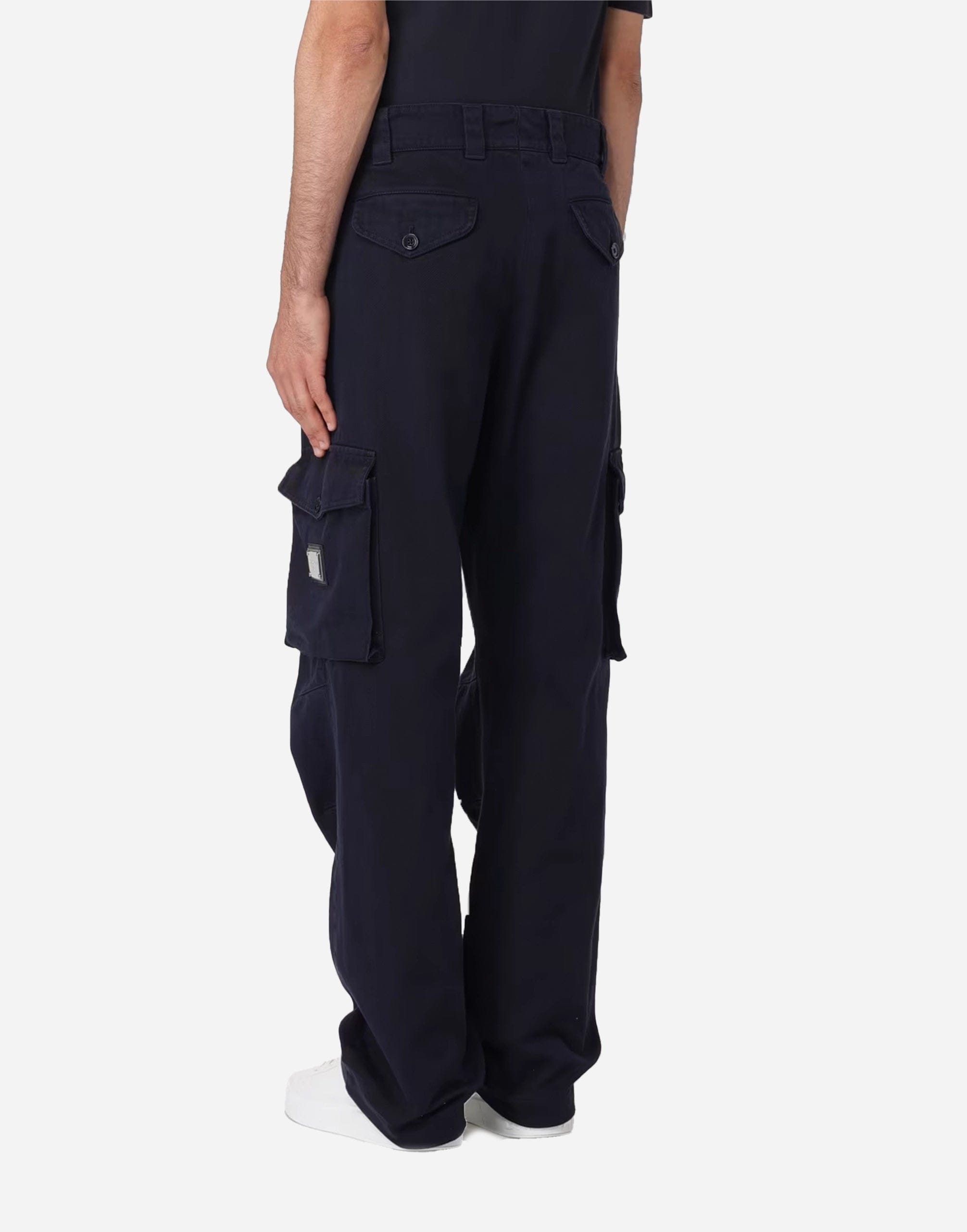 Dolce & Gabbana Cargo Pants With Plaque-Logo