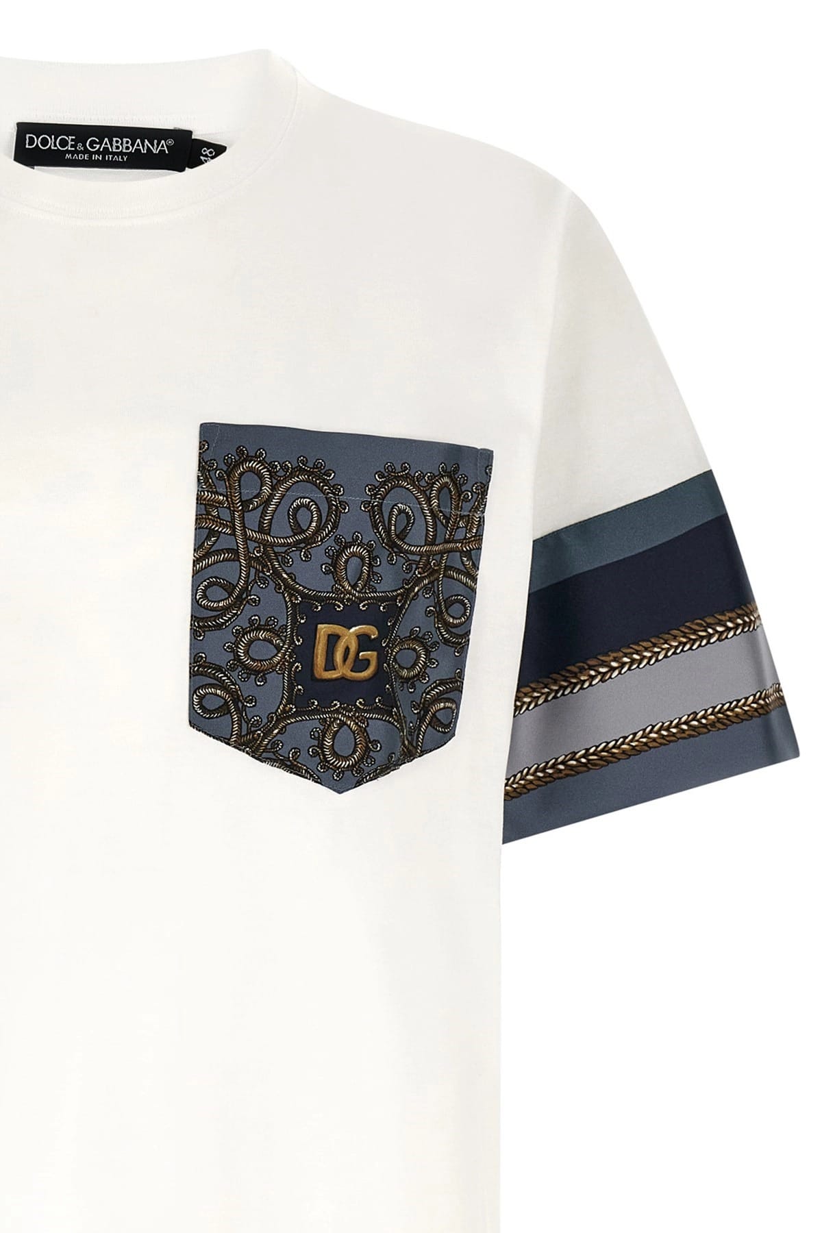 Dolce & Gabbana Dolce & Gabbana Cargo Silk Insert T-Shirt