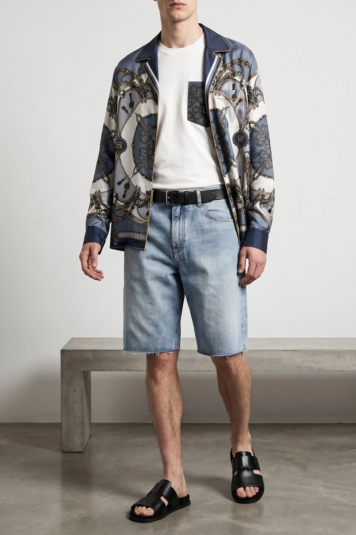 Dolce & Gabbana Dolce & Gabbana Cargo Silk Insert T-Shirt