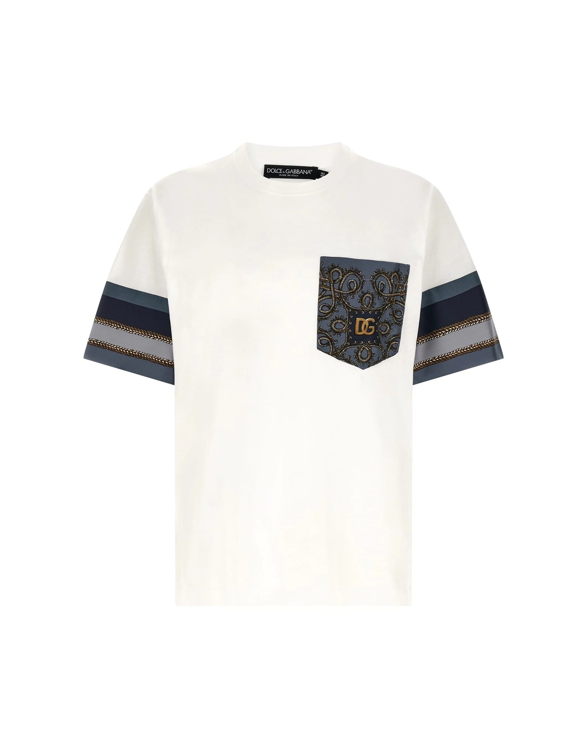 Dolce & Gabbana Dolce & Gabbana Cargo Silk Insert T-Shirt