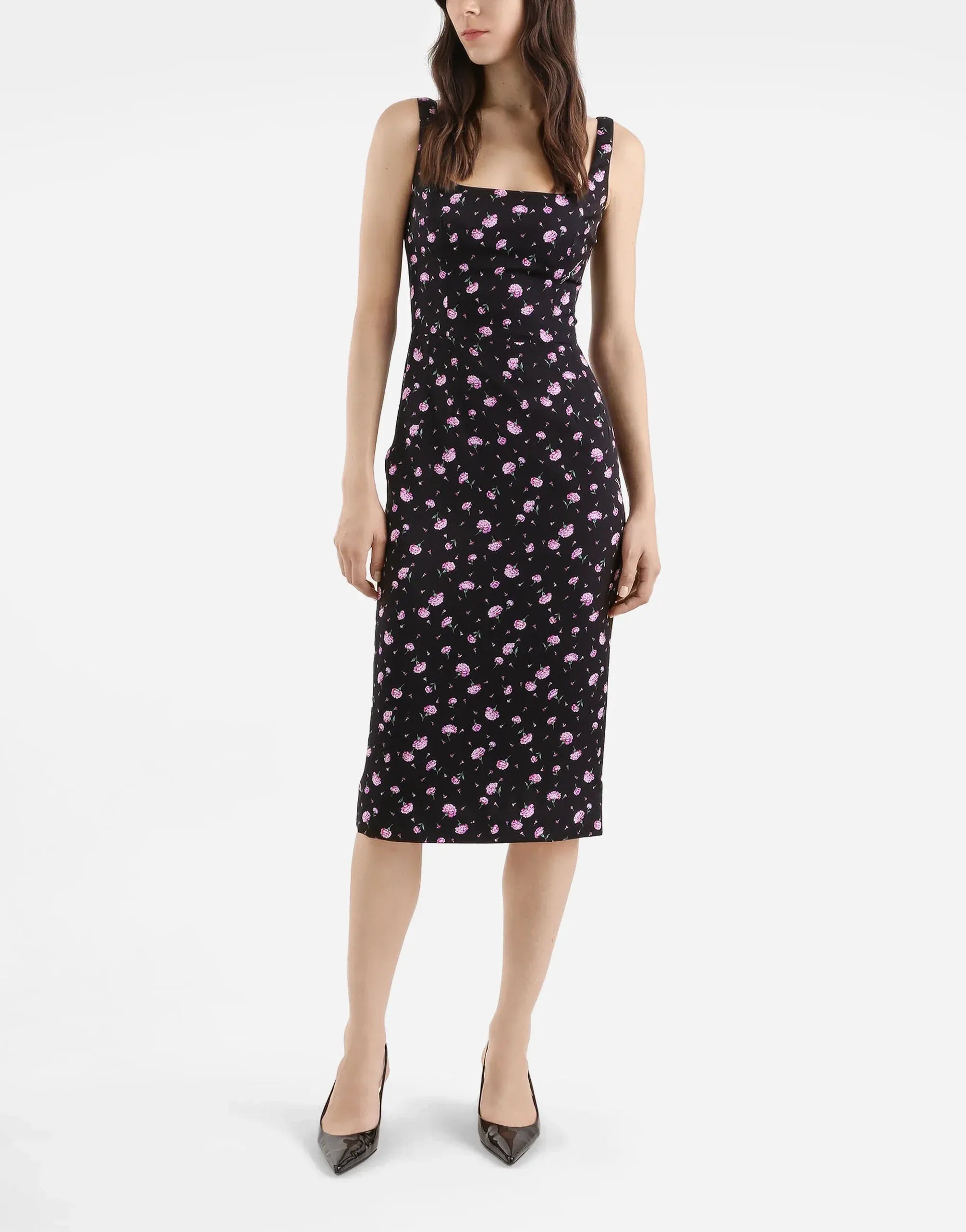 Dolce & Gabbana Carnations-Print Dress - alternate view