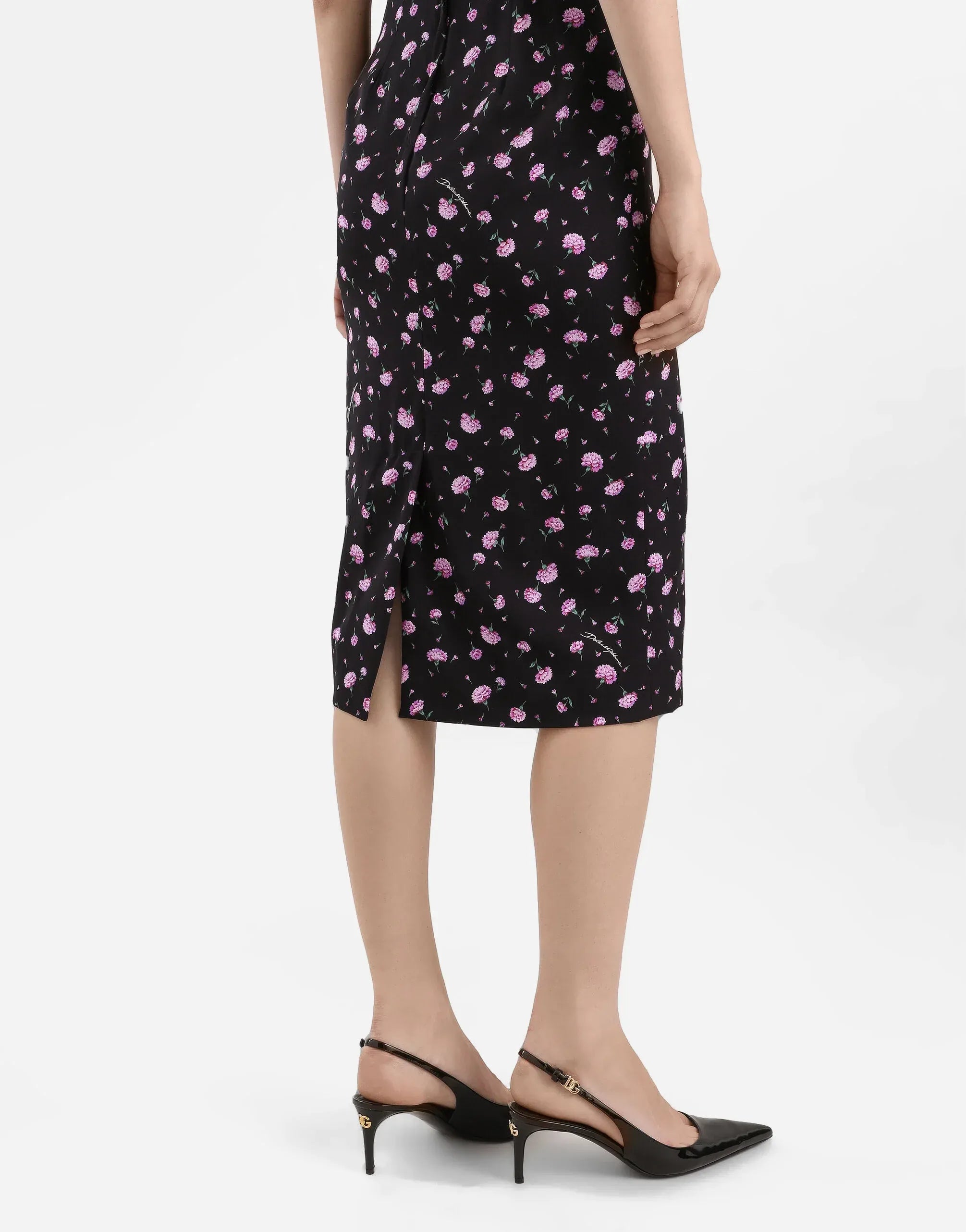 Dolce & Gabbana Carnations-Print Dress