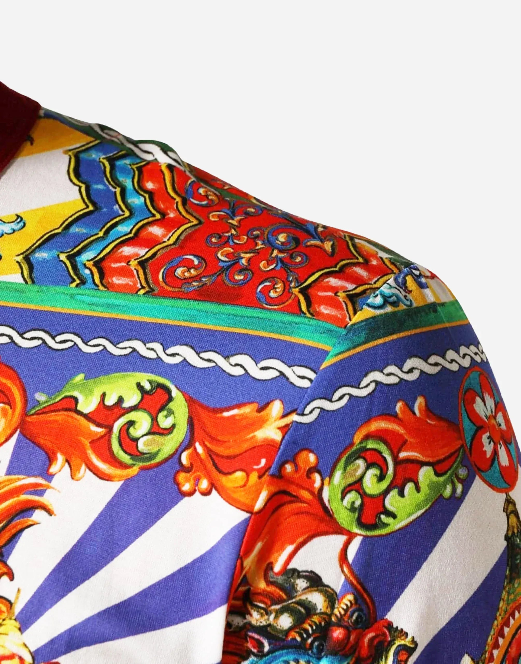 Dolce & Gabbana Carretto Print Long-Sleeve T-Shirt | Sendegaro SE