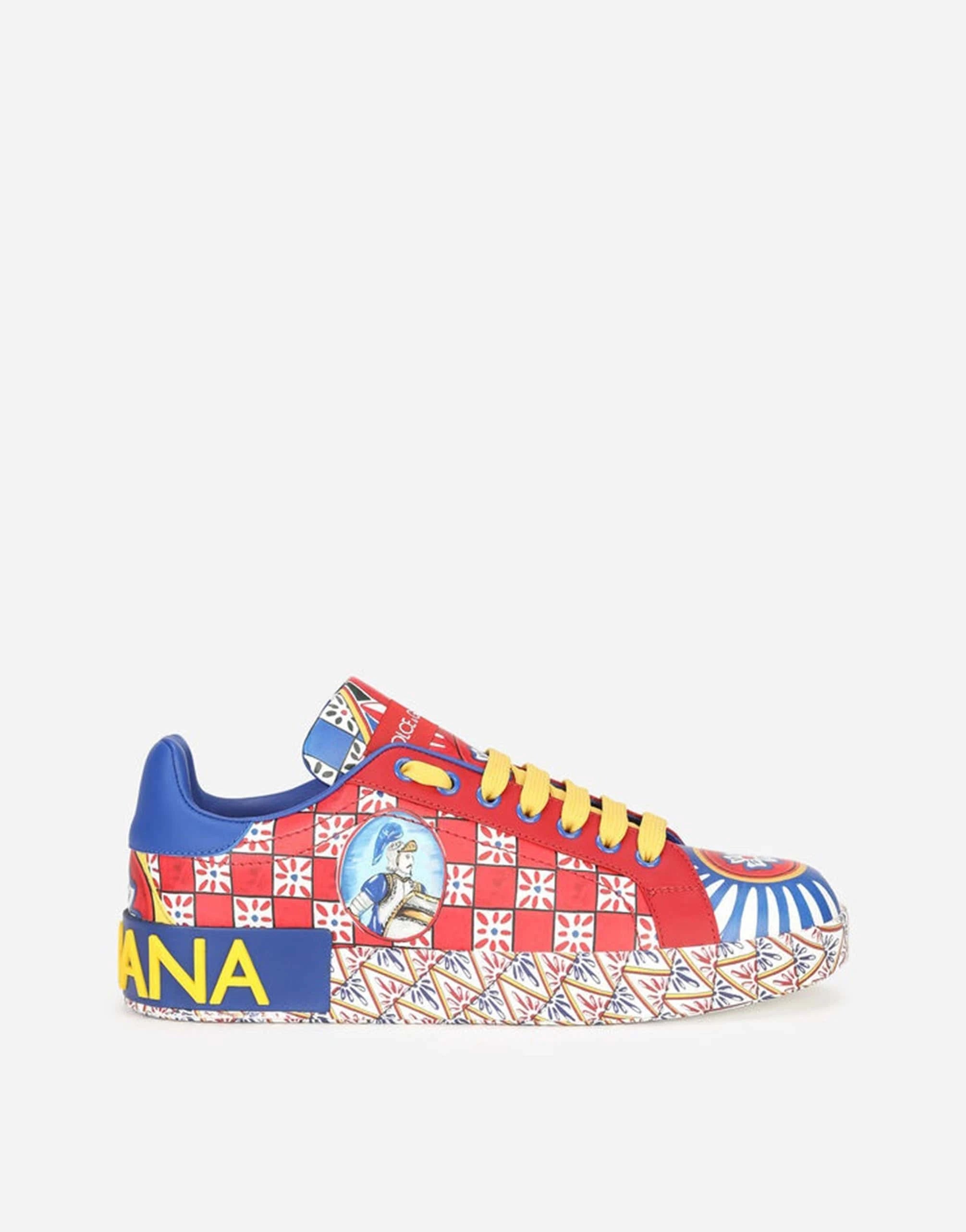 Dolce & Gabbana Carretto print Portofino Sneakers