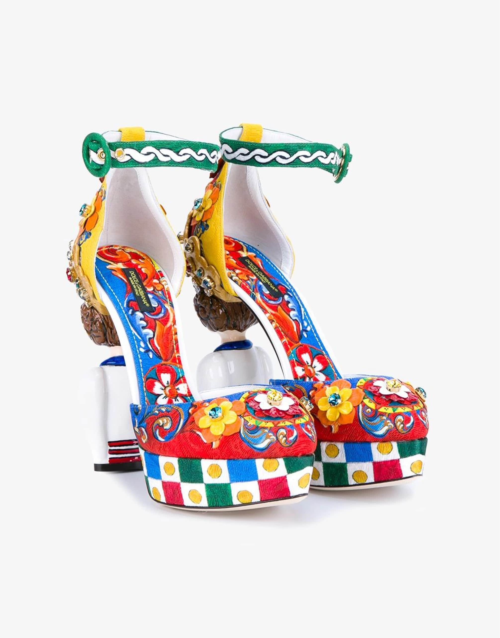 Dolce & Gabbana Carretto Siciliano Print Pumps