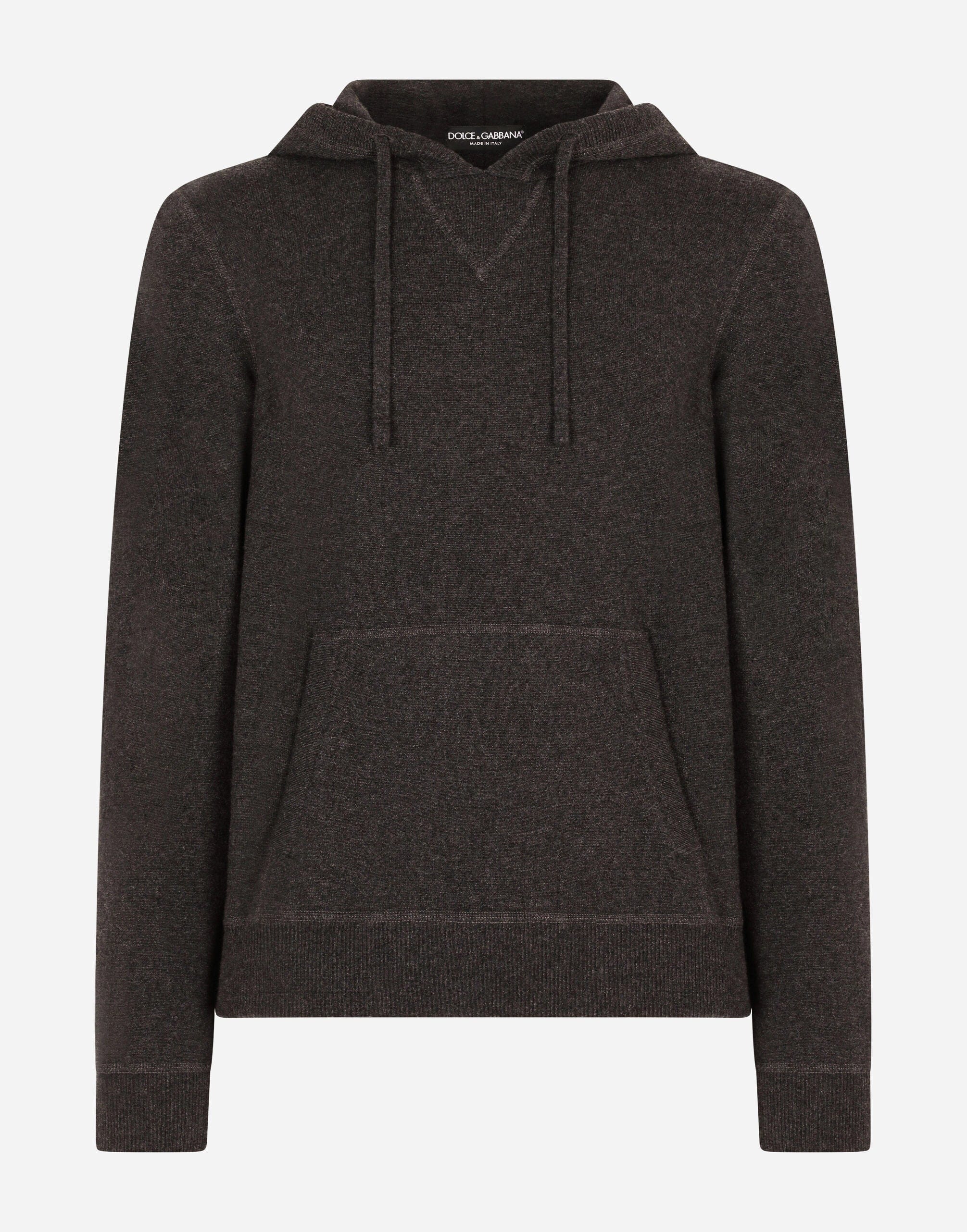 Dolce & Gabbana Cashmere Hoodie With Drawstring
