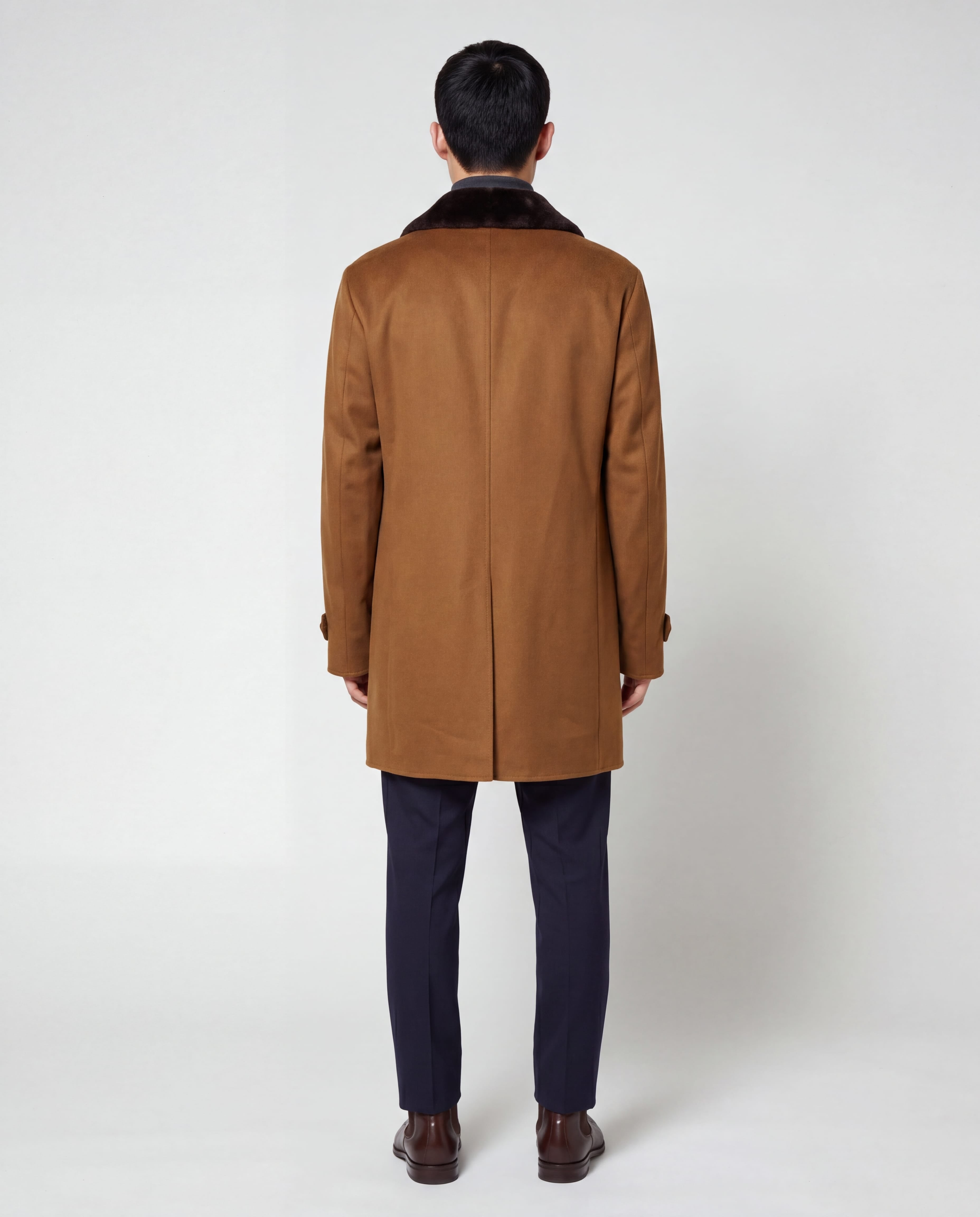 Dolce & Gabbana Dolce & Gabbana Cashmere Overcoat With Fur Collar