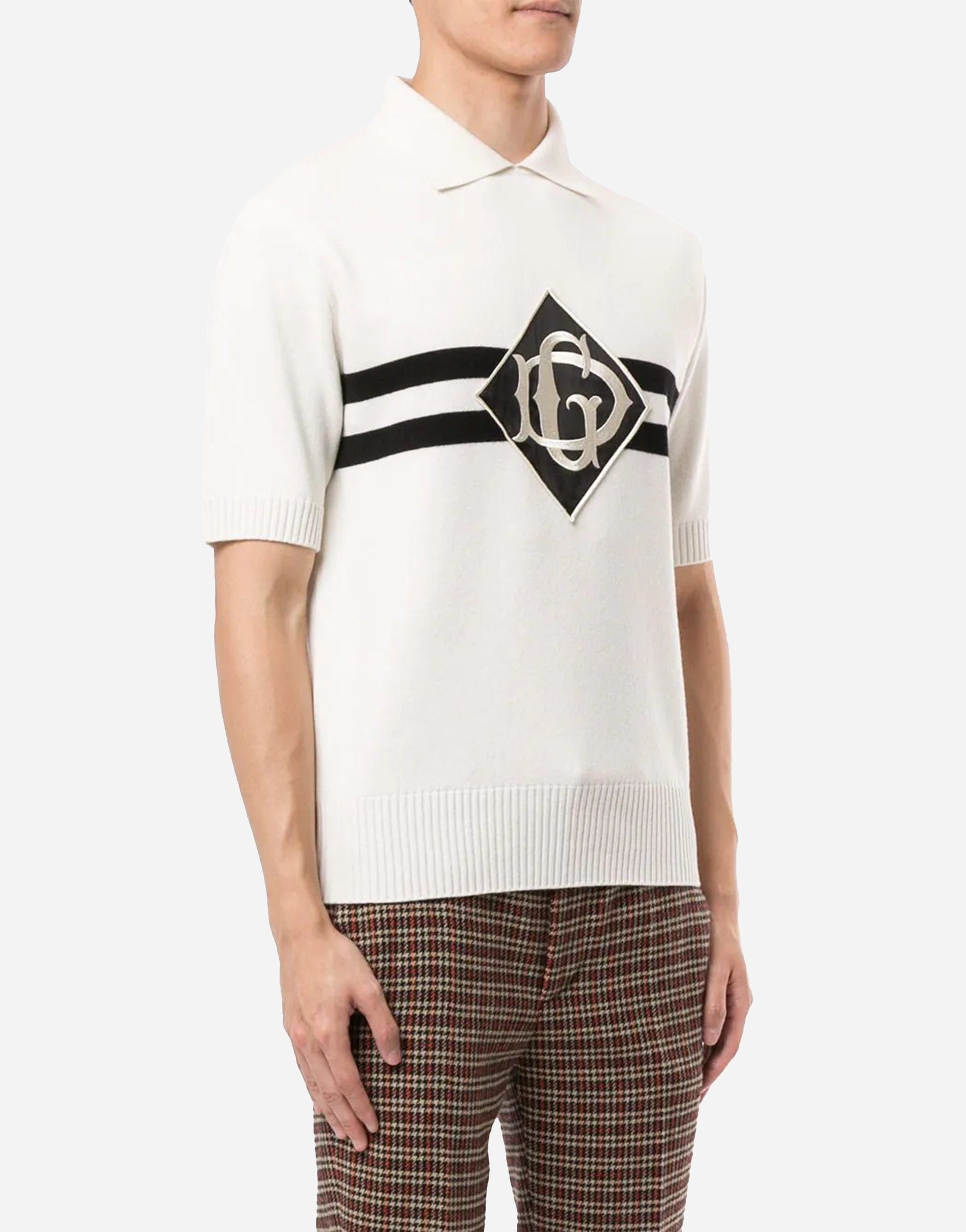 Dolce & Gabbana Cashmere Polo-shirt With Patch