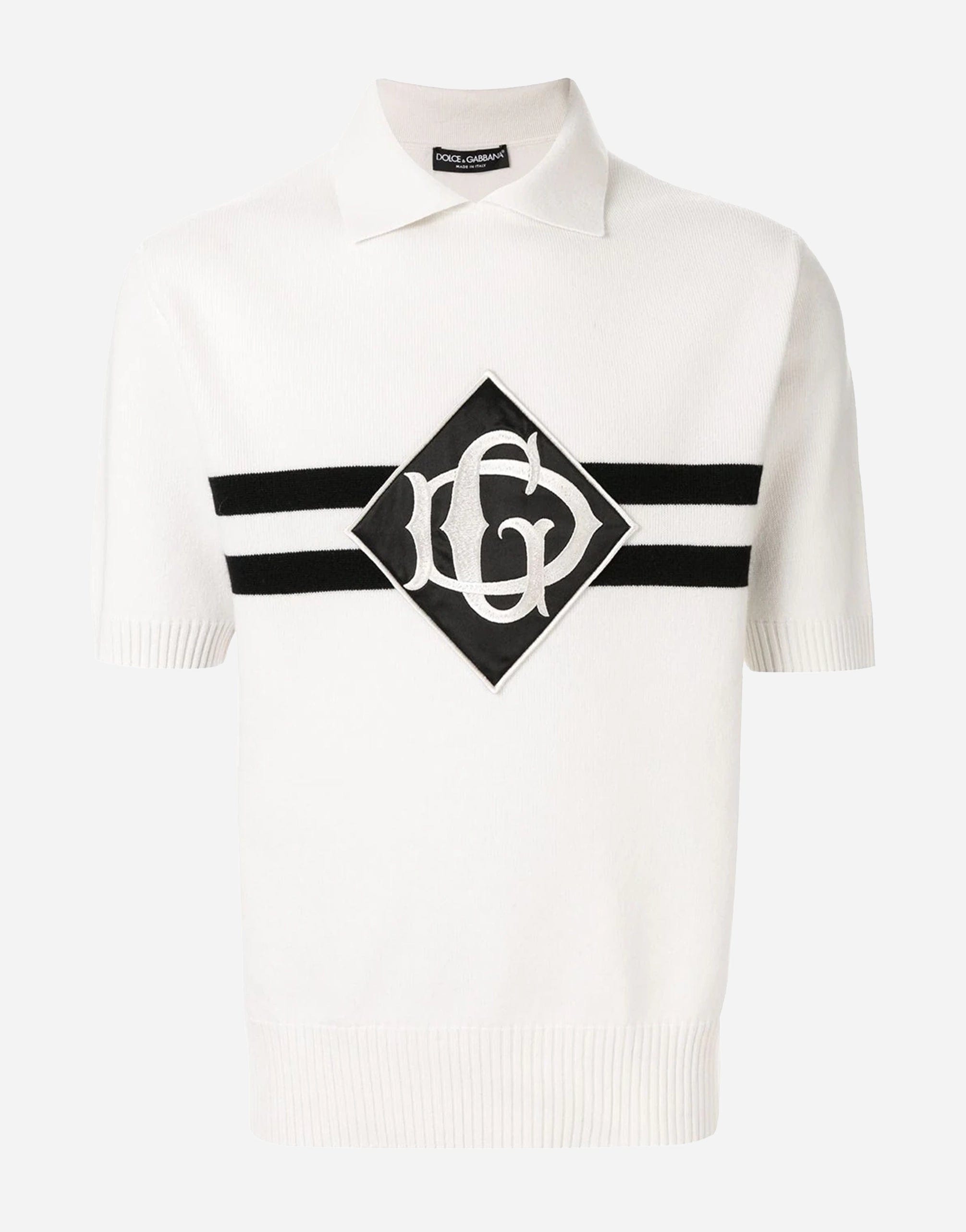 Dolce & Gabbana Cashmere Polo-shirt With Patch