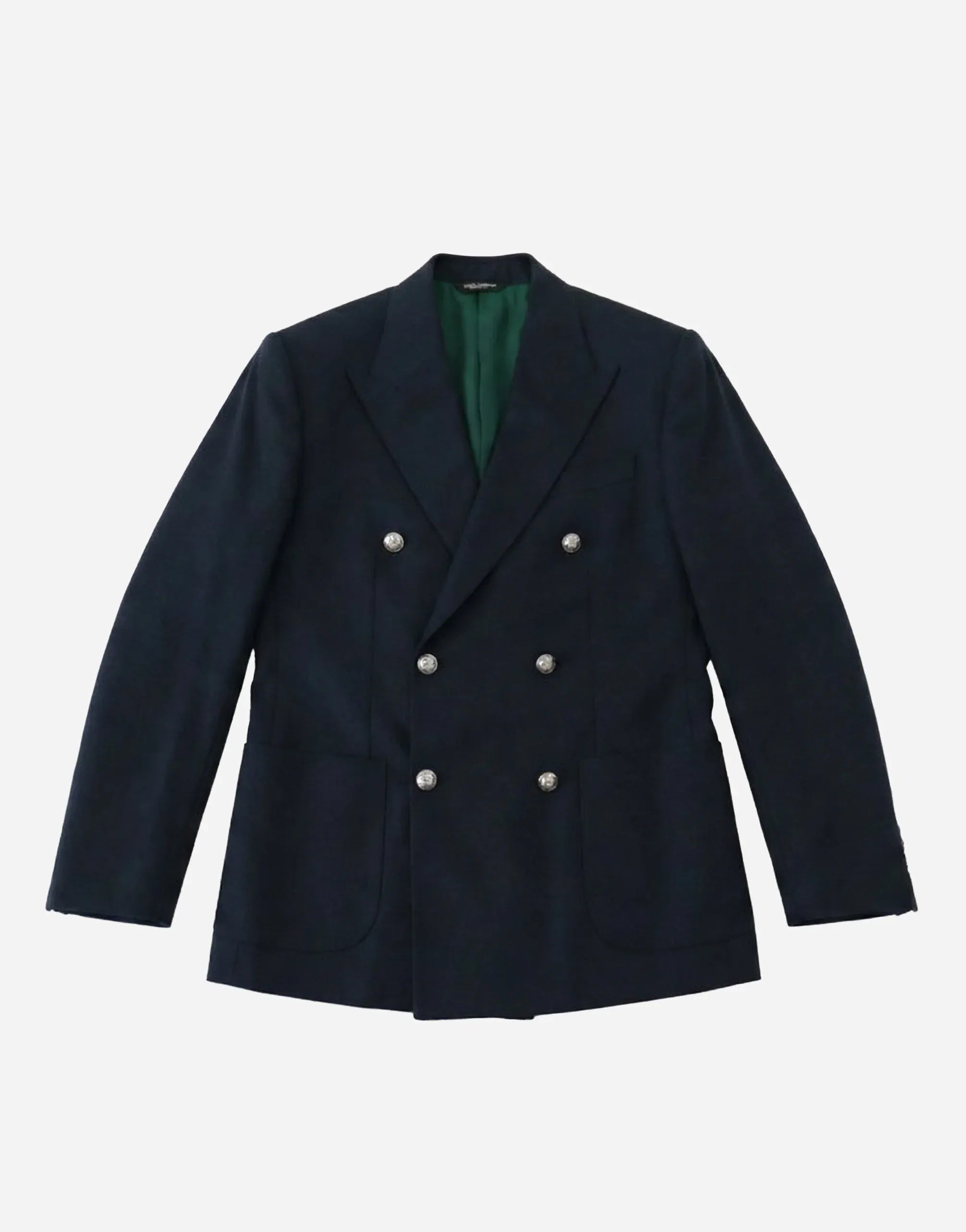 Dolce & Gabbana Cashmere-Silk Blend Double-Breasted Blazer