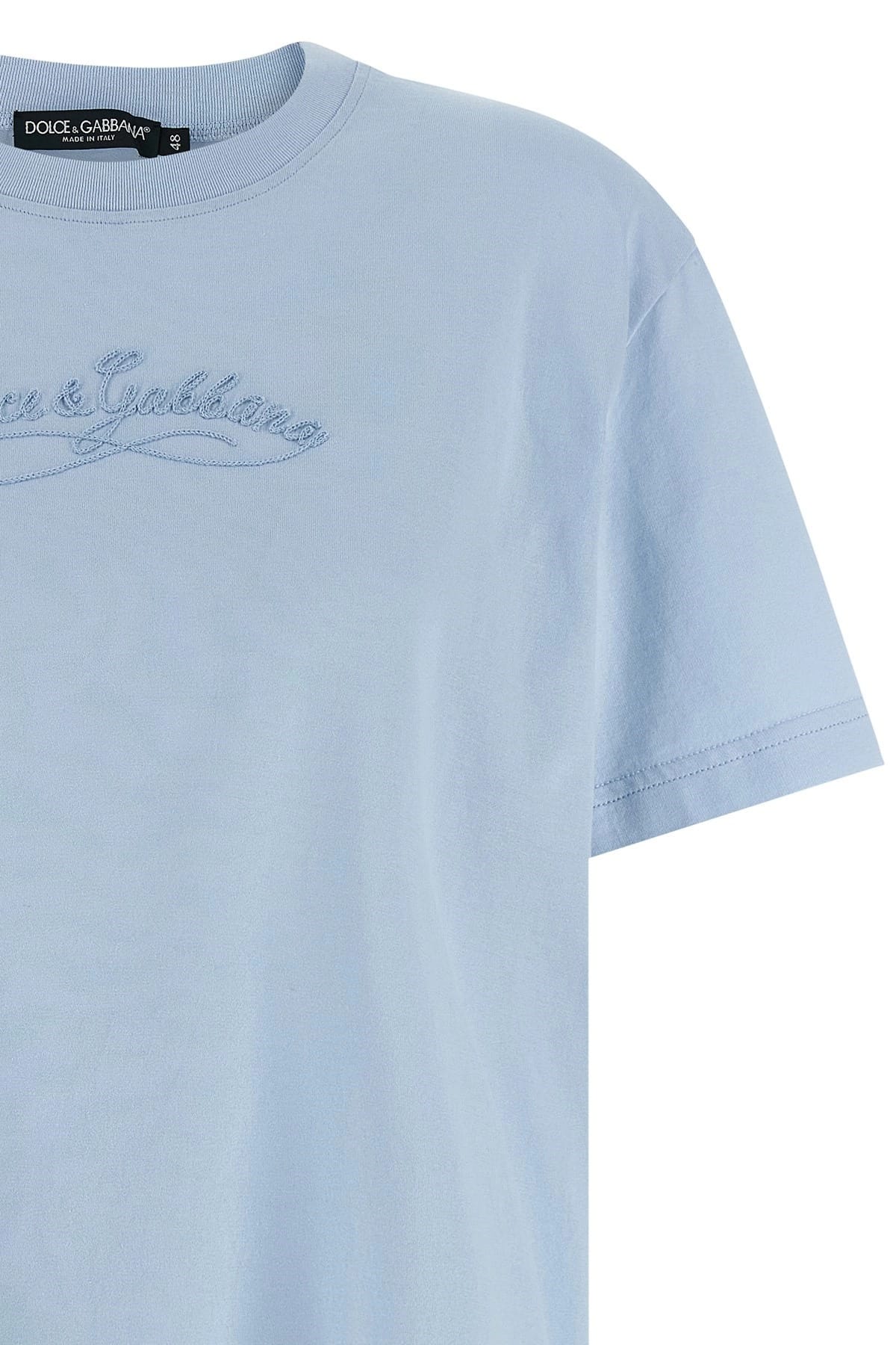 Dolce & Gabbana Dolce & Gabbana Chain Embroidery T-Shirt