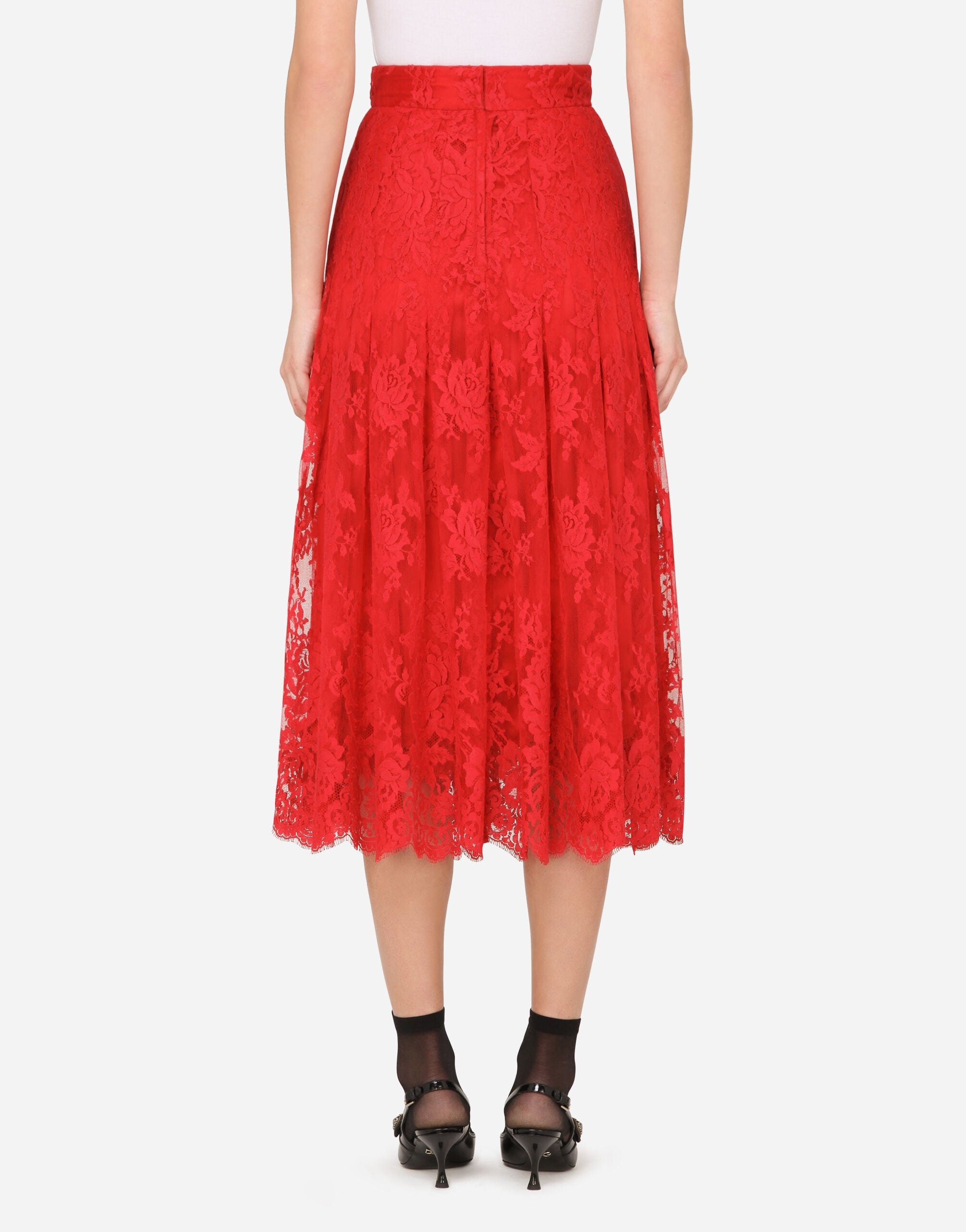 Dolce & Gabbana Chantilly Lace Maxi Skirt