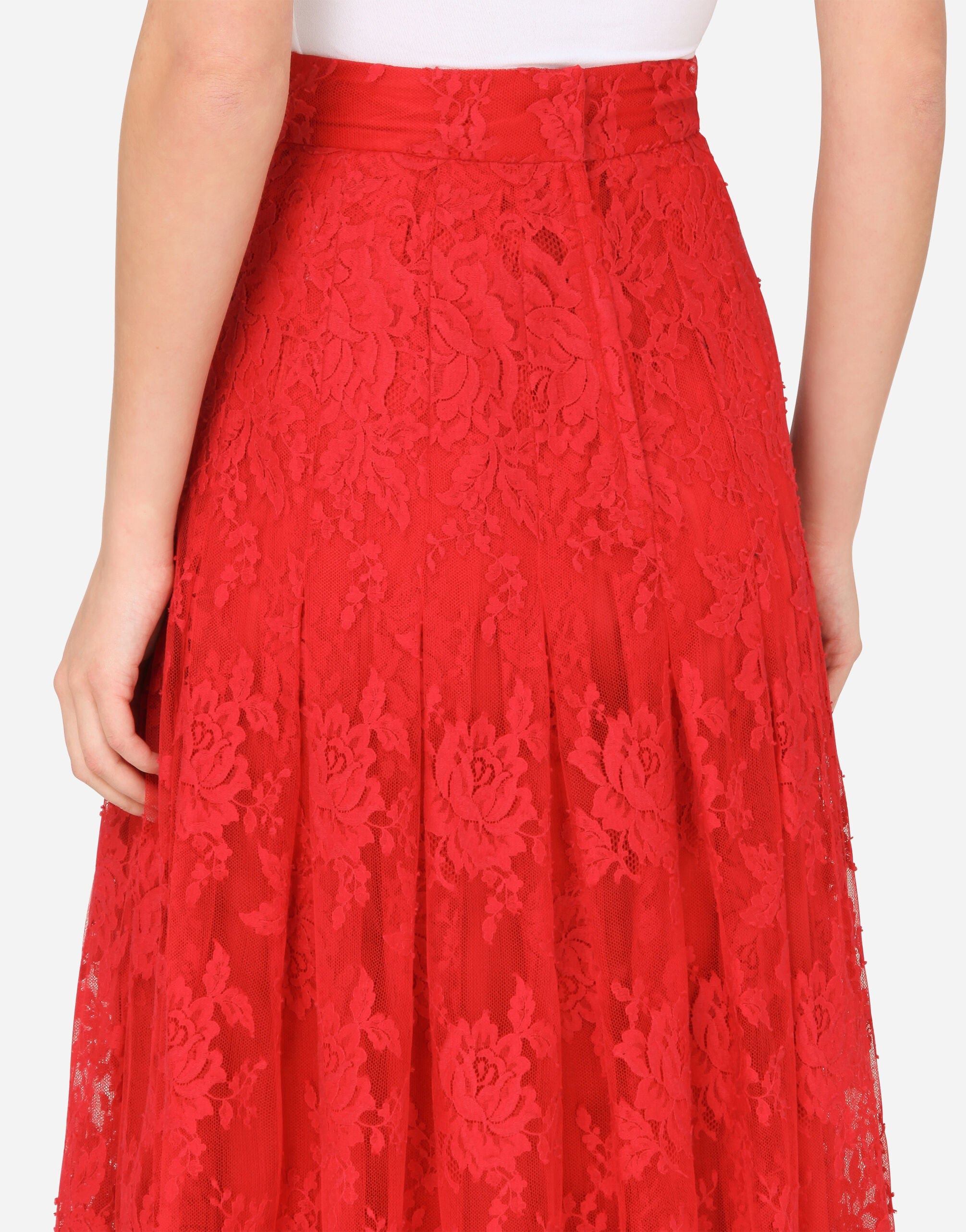 Dolce & Gabbana Chantilly Lace Maxi Skirt