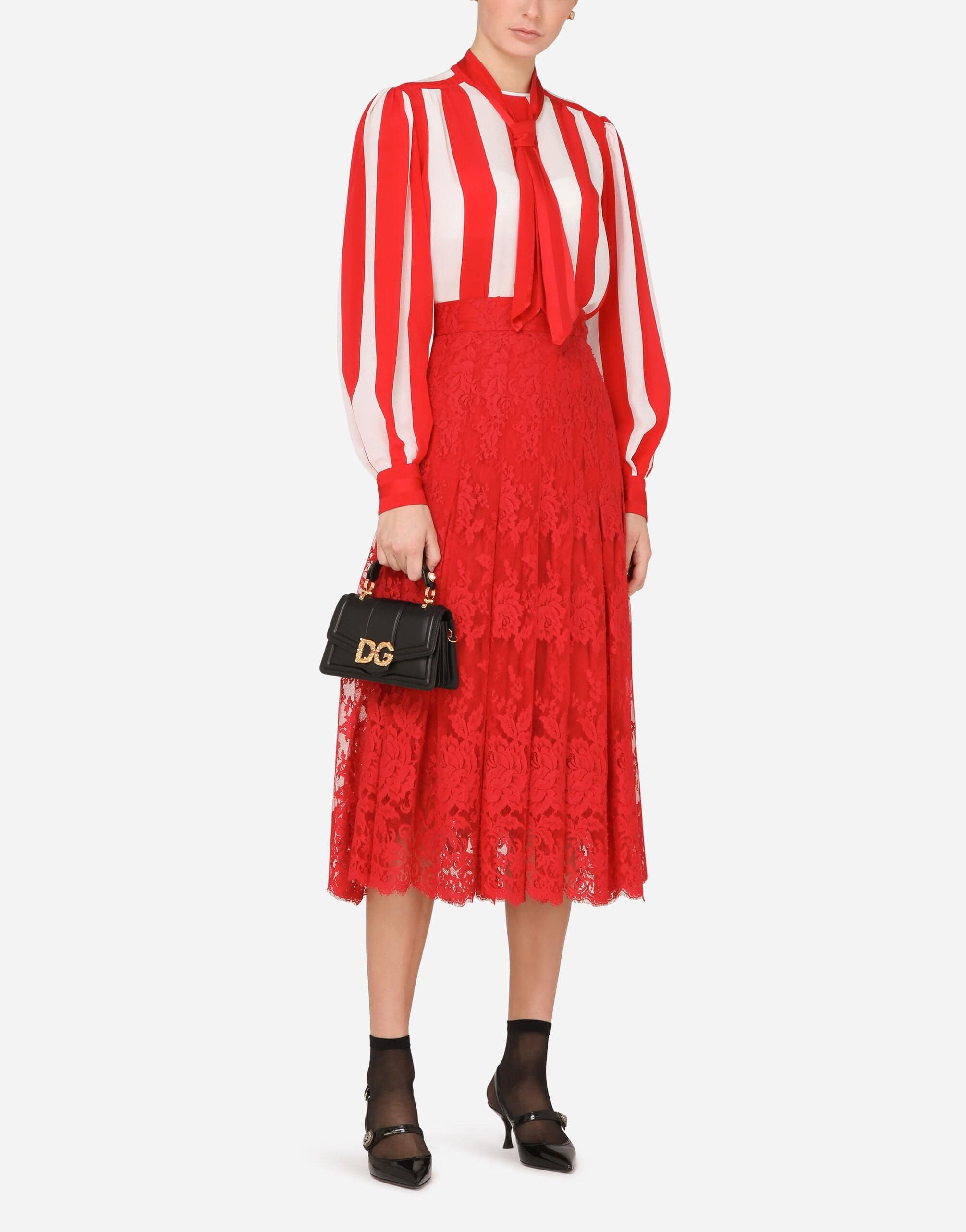 Dolce & Gabbana Chantilly Lace Maxi Skirt