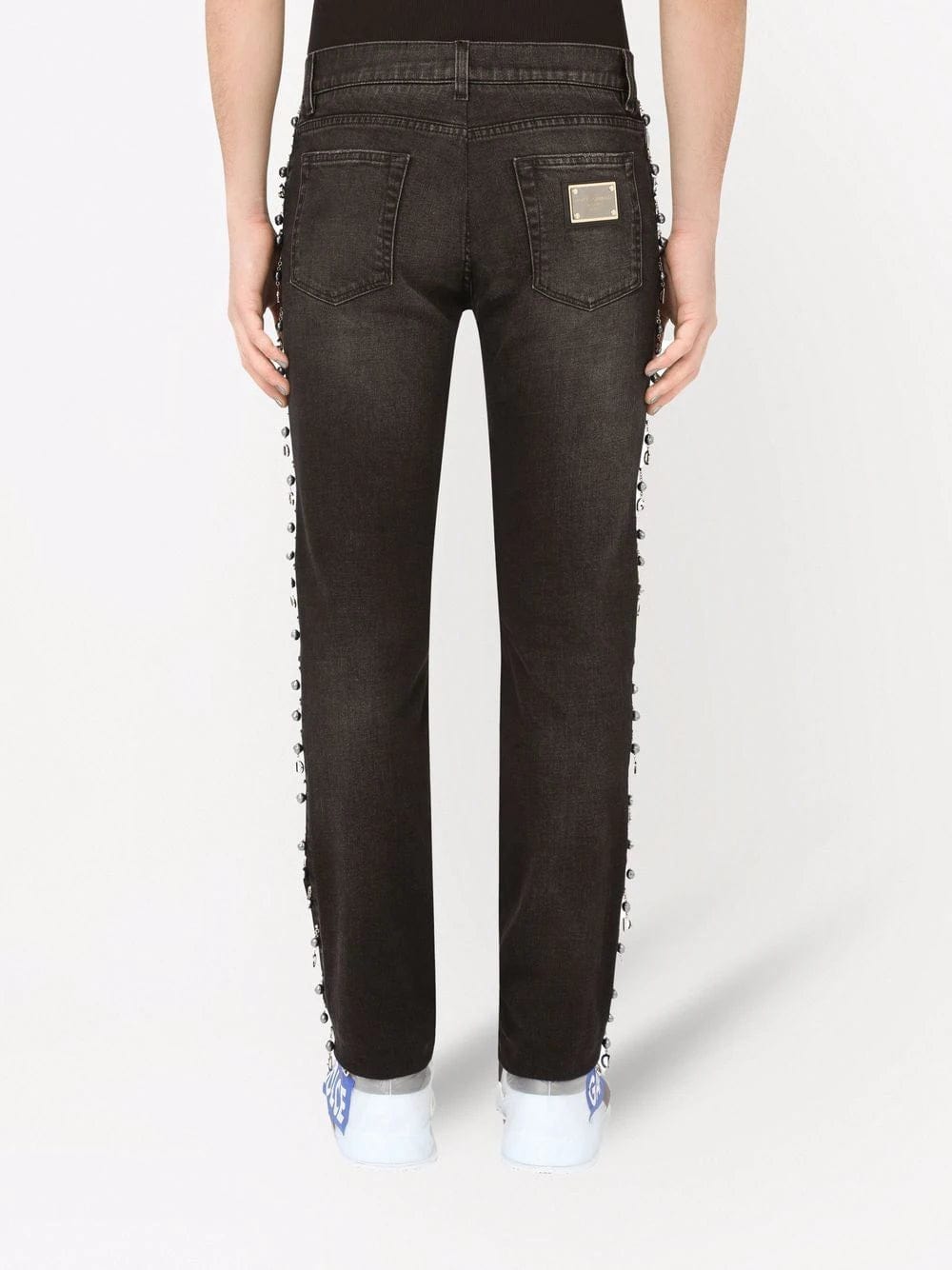 Dolce & Gabbana Charm-Embellished Skinny Jeans