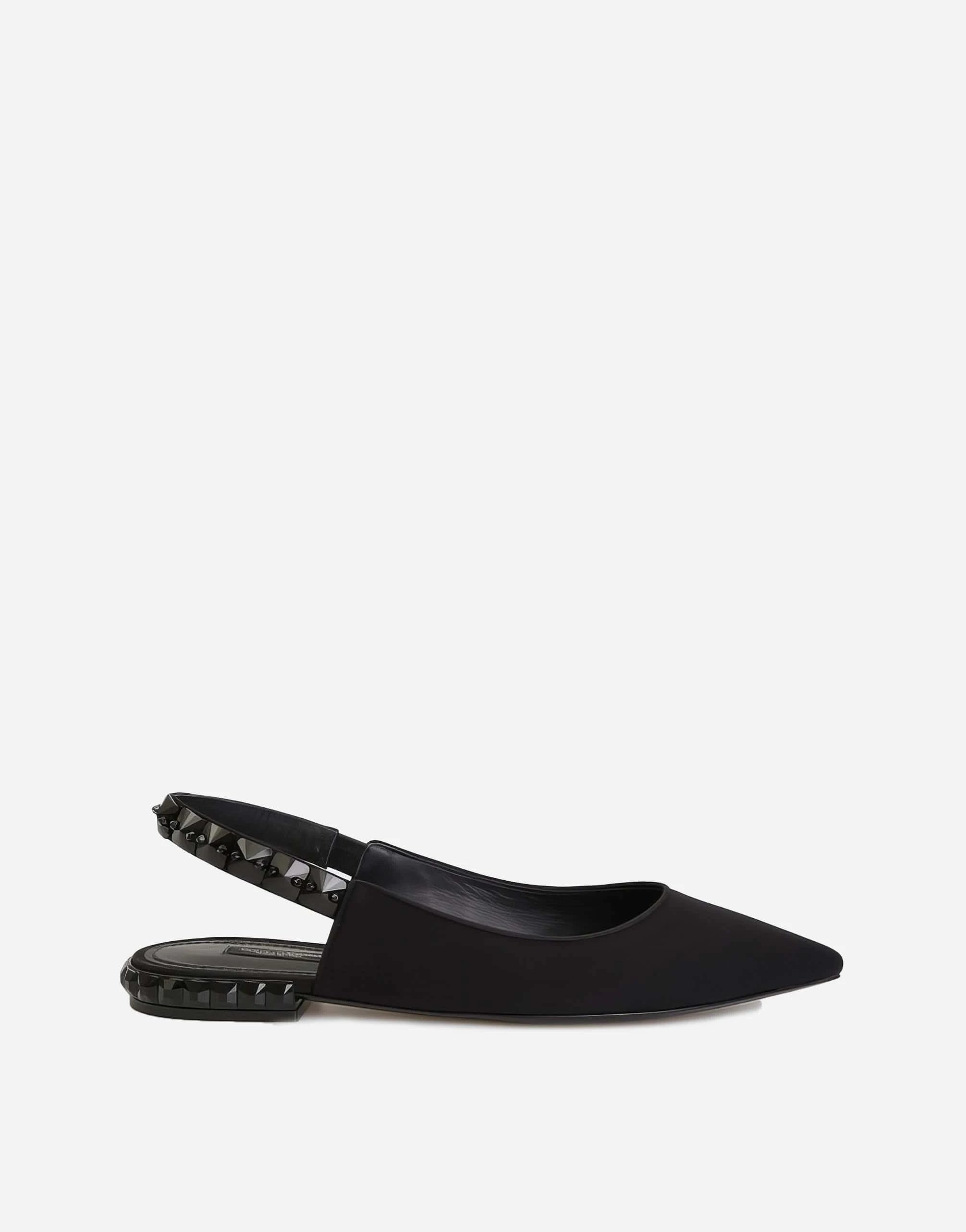 Dolce & Gabbana Charmeuse Slingback Flats