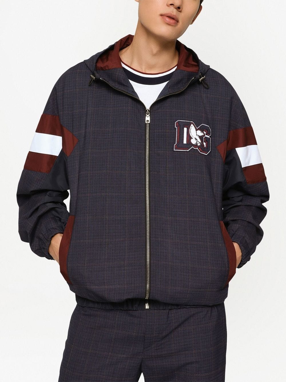 Dolce & Gabbana Check-Print Lightweight Jacket