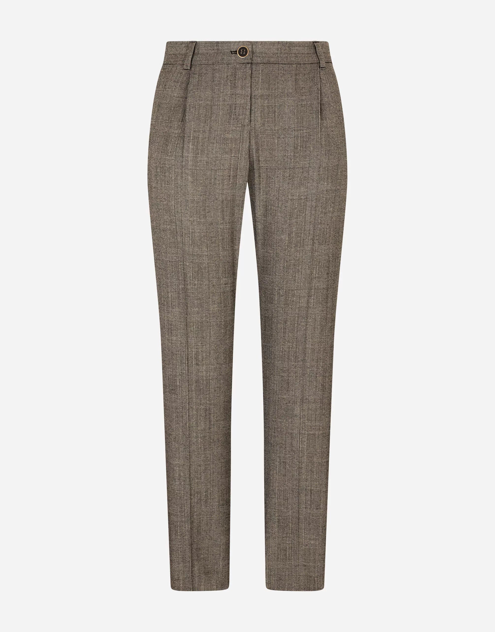 Women's wool 2025 plaid pants