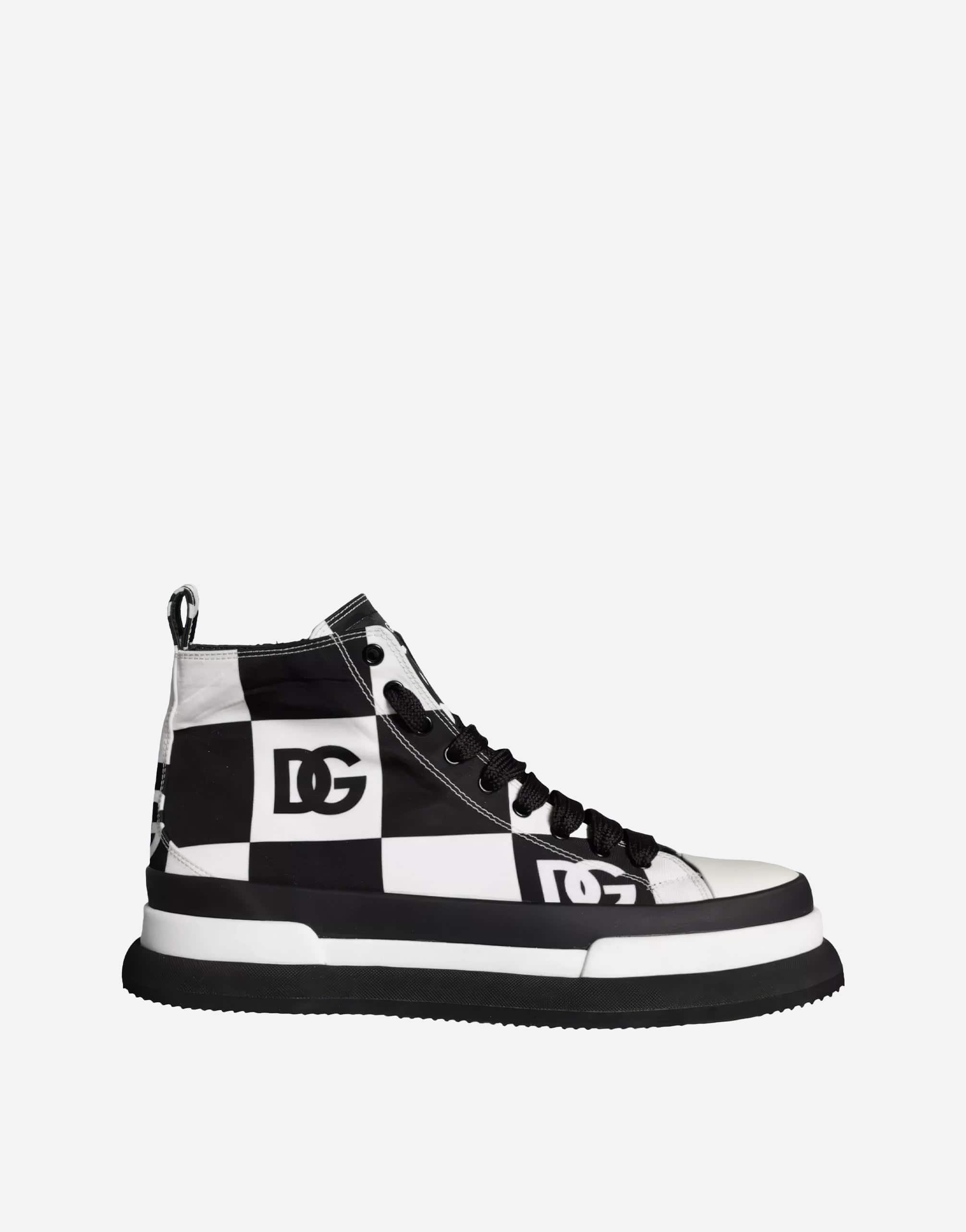 Dolce & Gabbana Checkboard Logo Portofino Sneakers